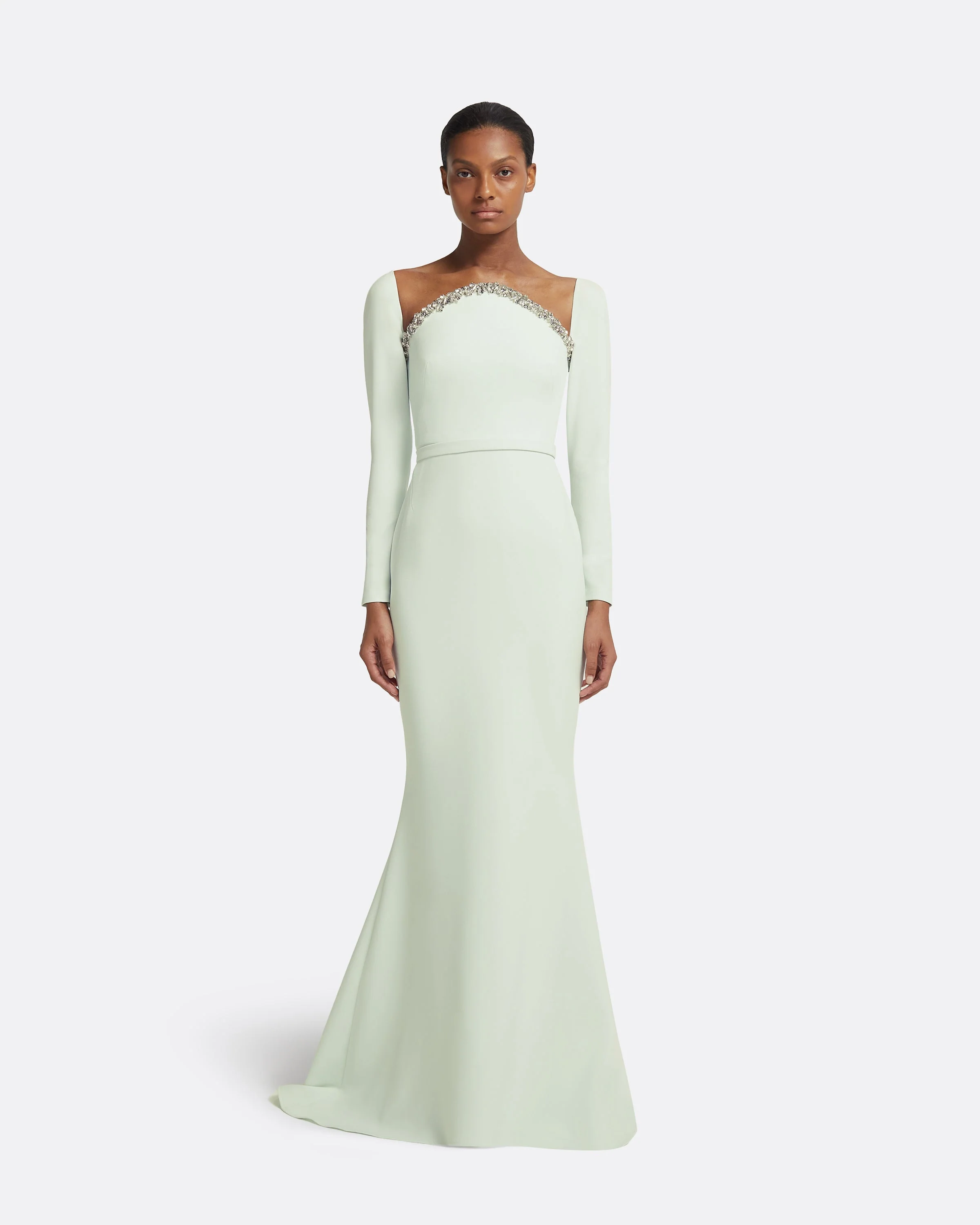 Heidi Long Dress in Spearmint - Image 11