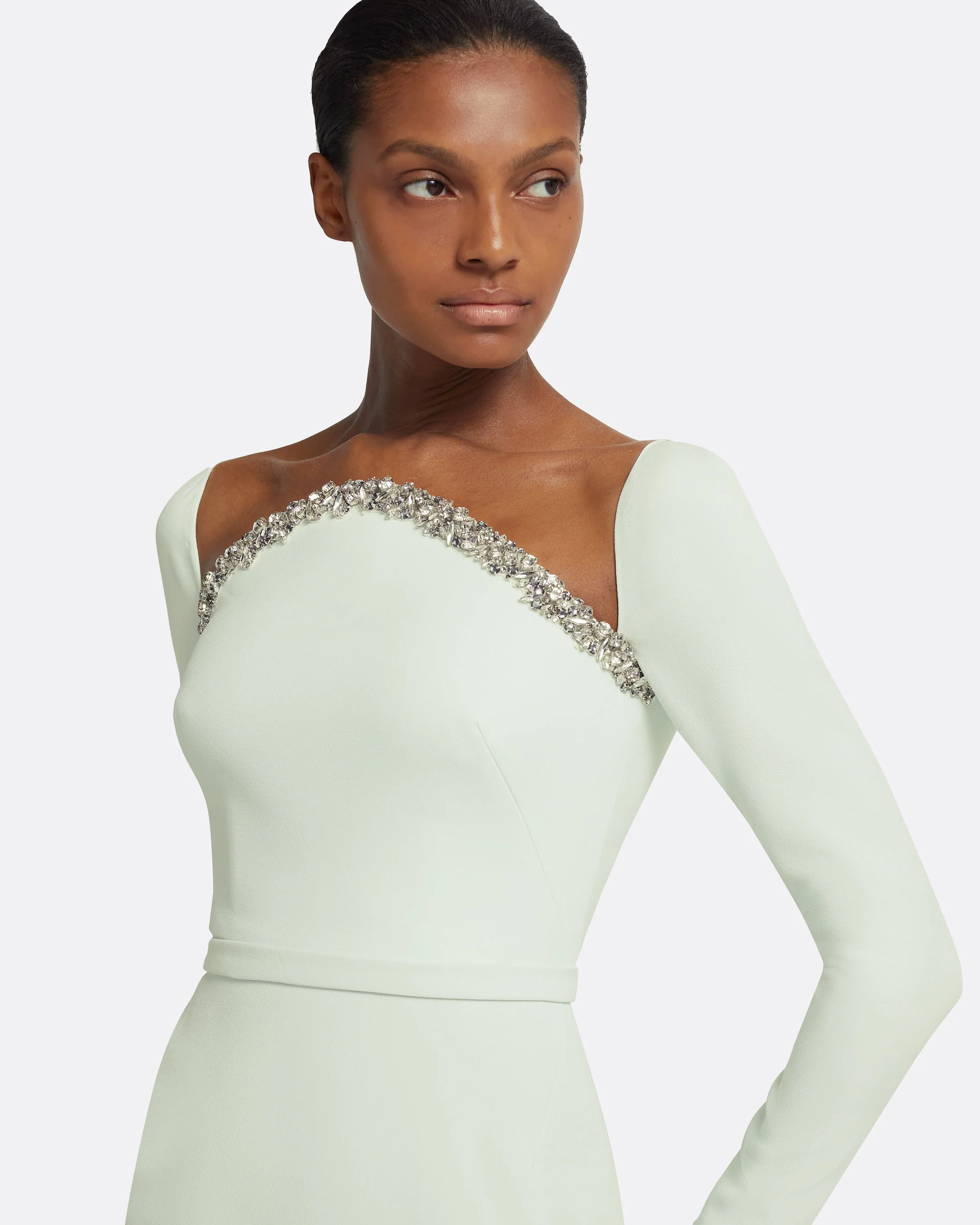 Heidi Long Dress in Spearmint - Image 13