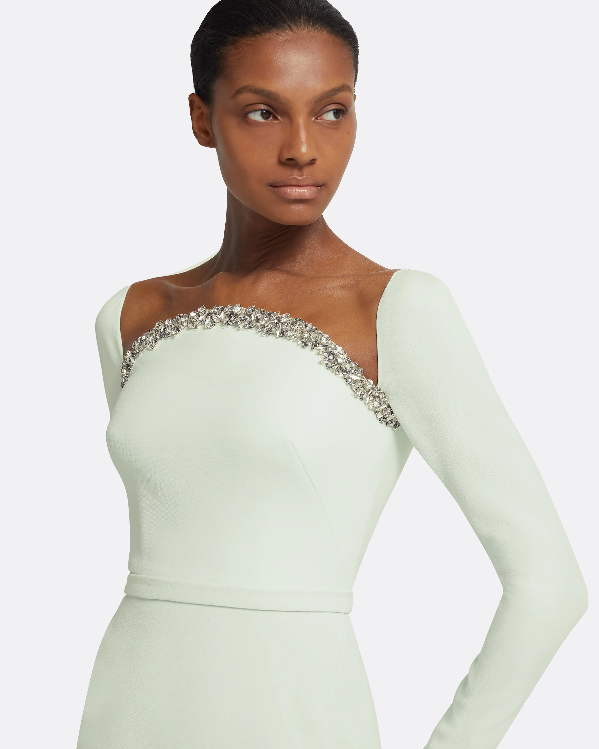 Heidi Long Dress in Spearmint - Image 3