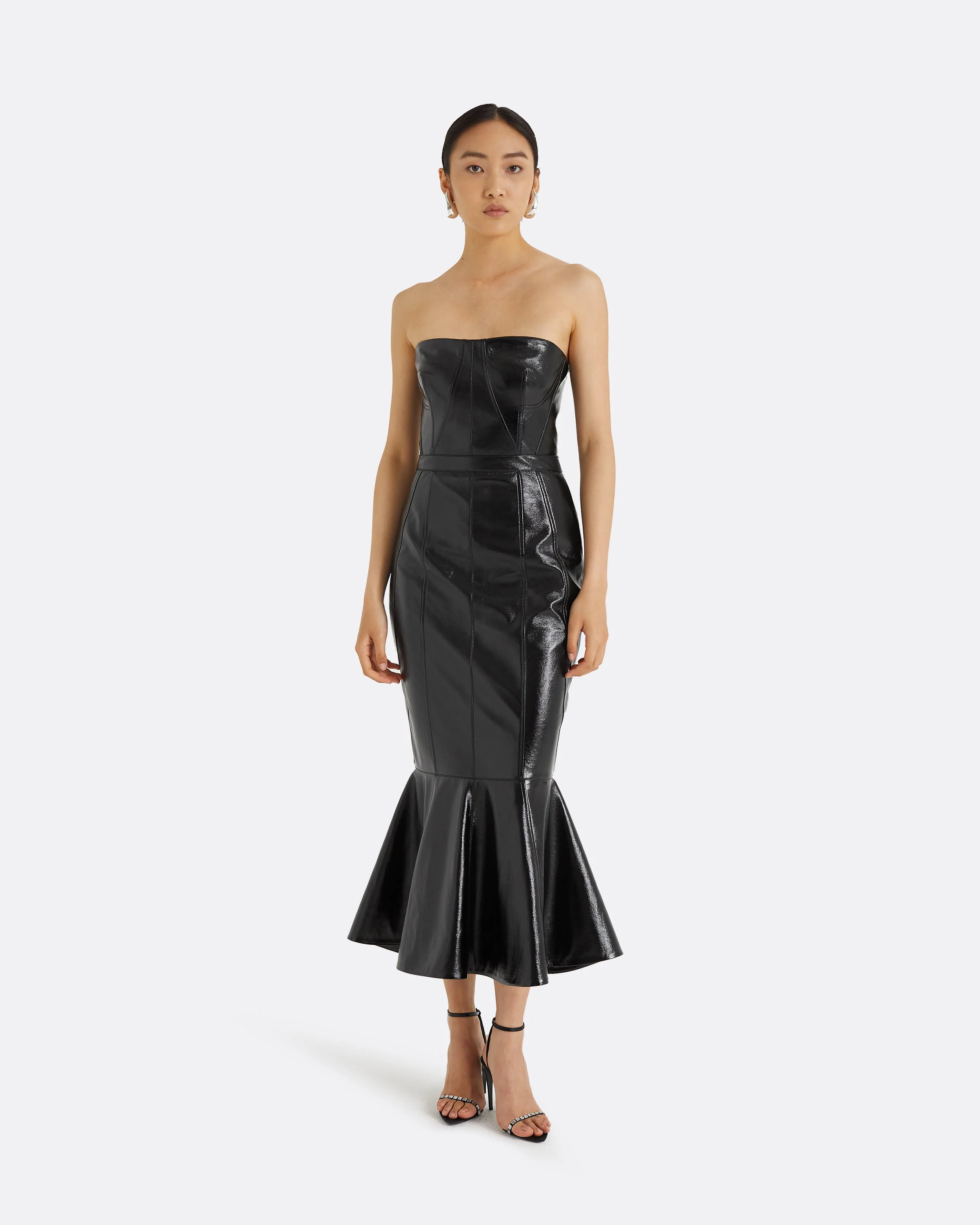 Hensley Black Midi Dress - Image 6