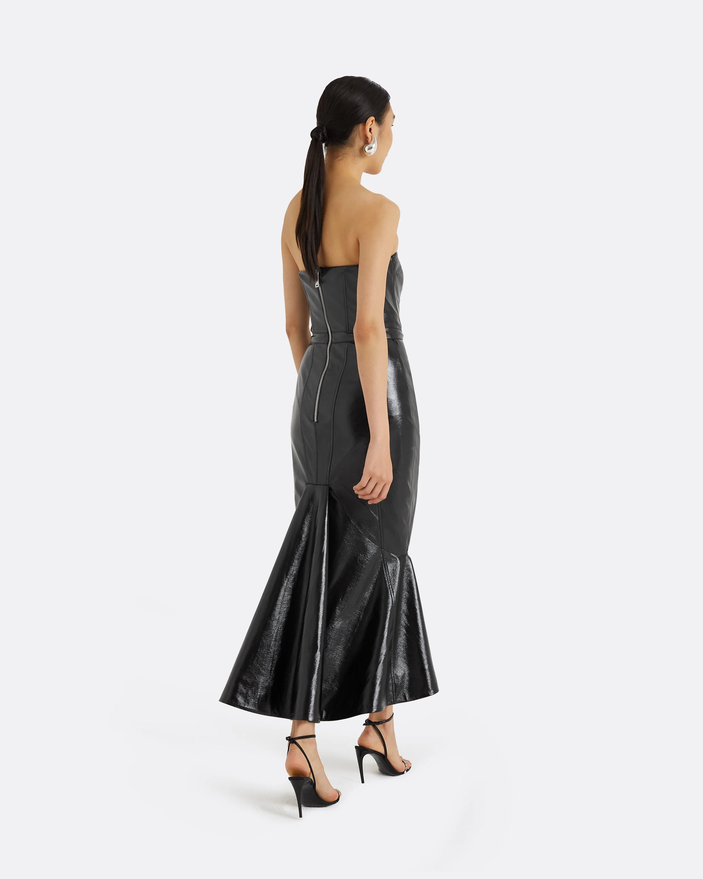 Hensley Black Midi Dress - Image 7