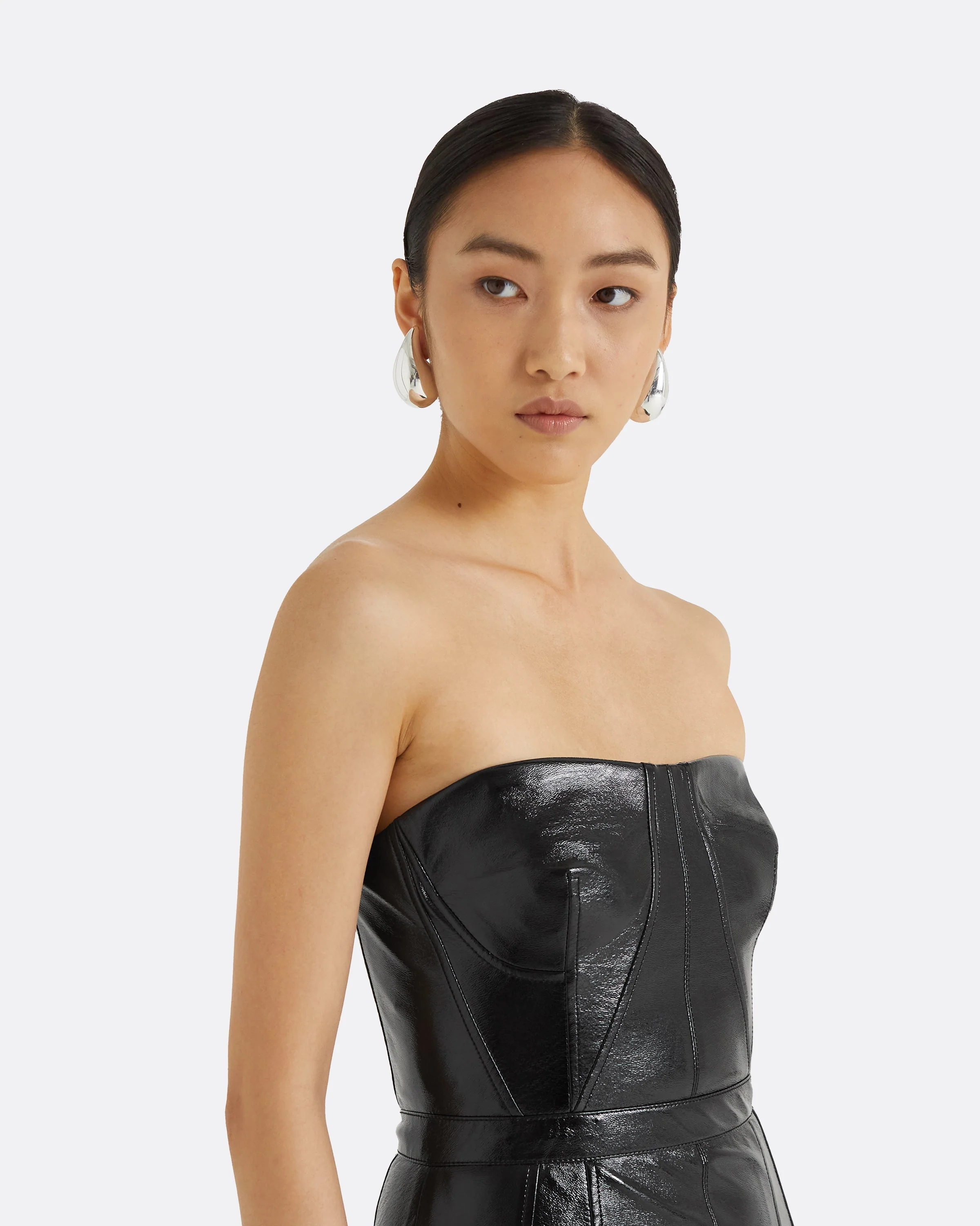 Hensley Black Midi Dress - Image 8