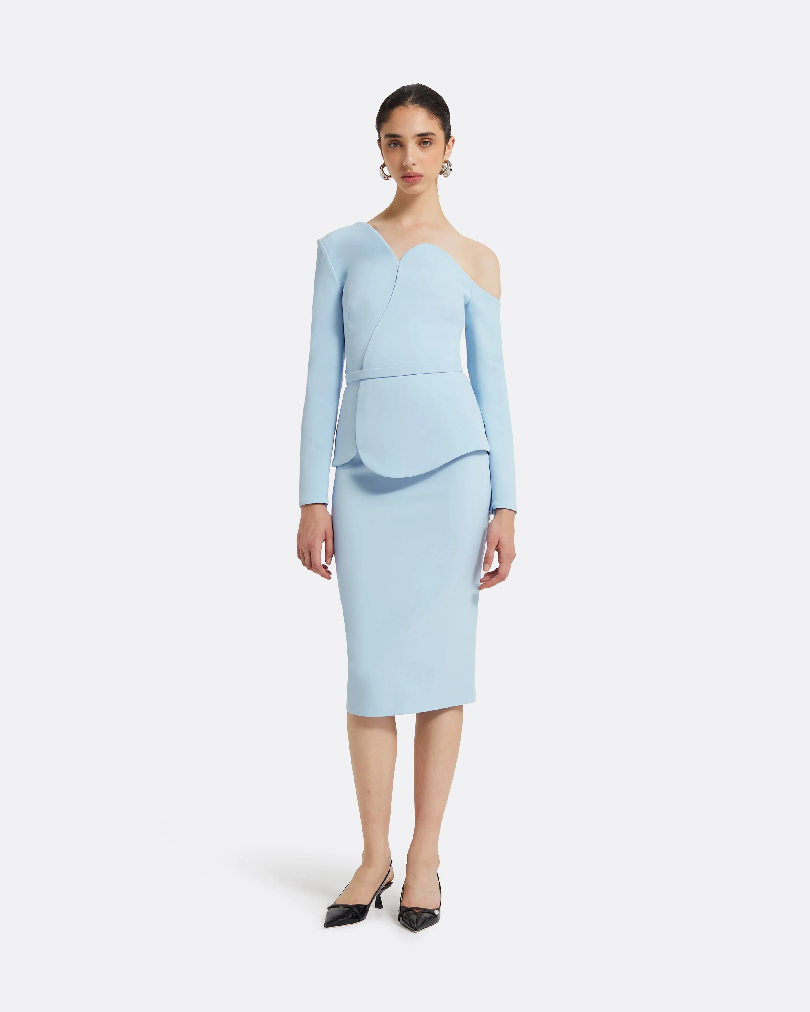 Hokoku Pale Blue Skirt - Image 7