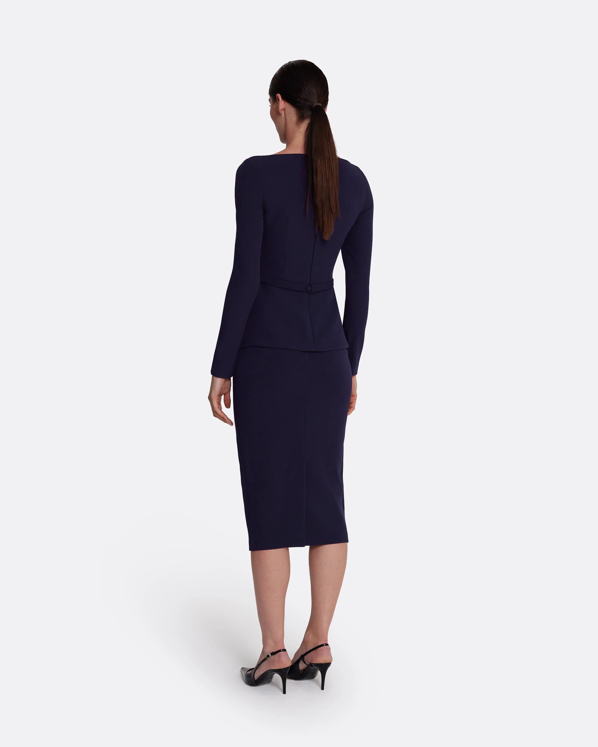 Hokoku Skirt In Azurite Blue - Image 2