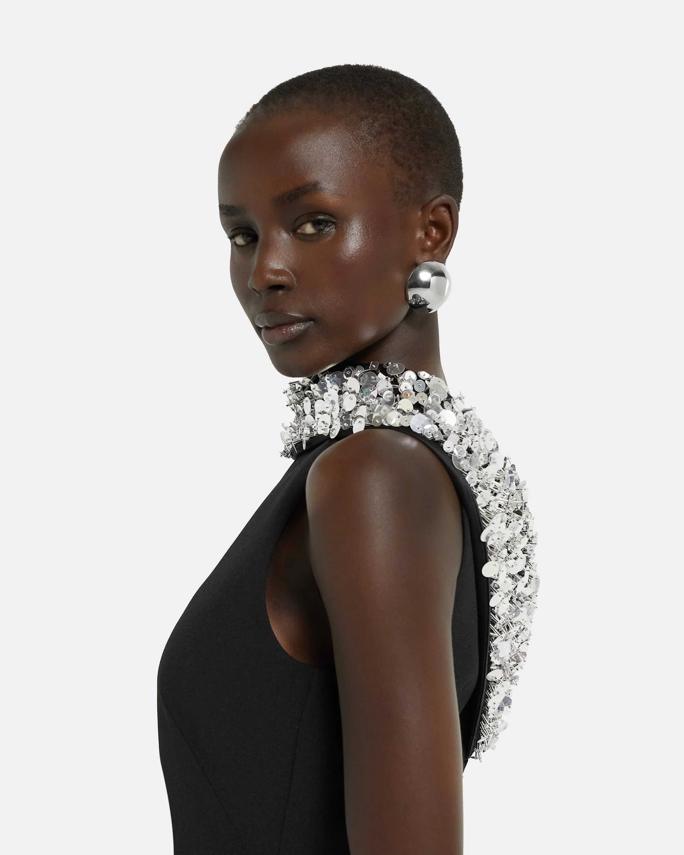 Holli Black Long Dress - Image 10