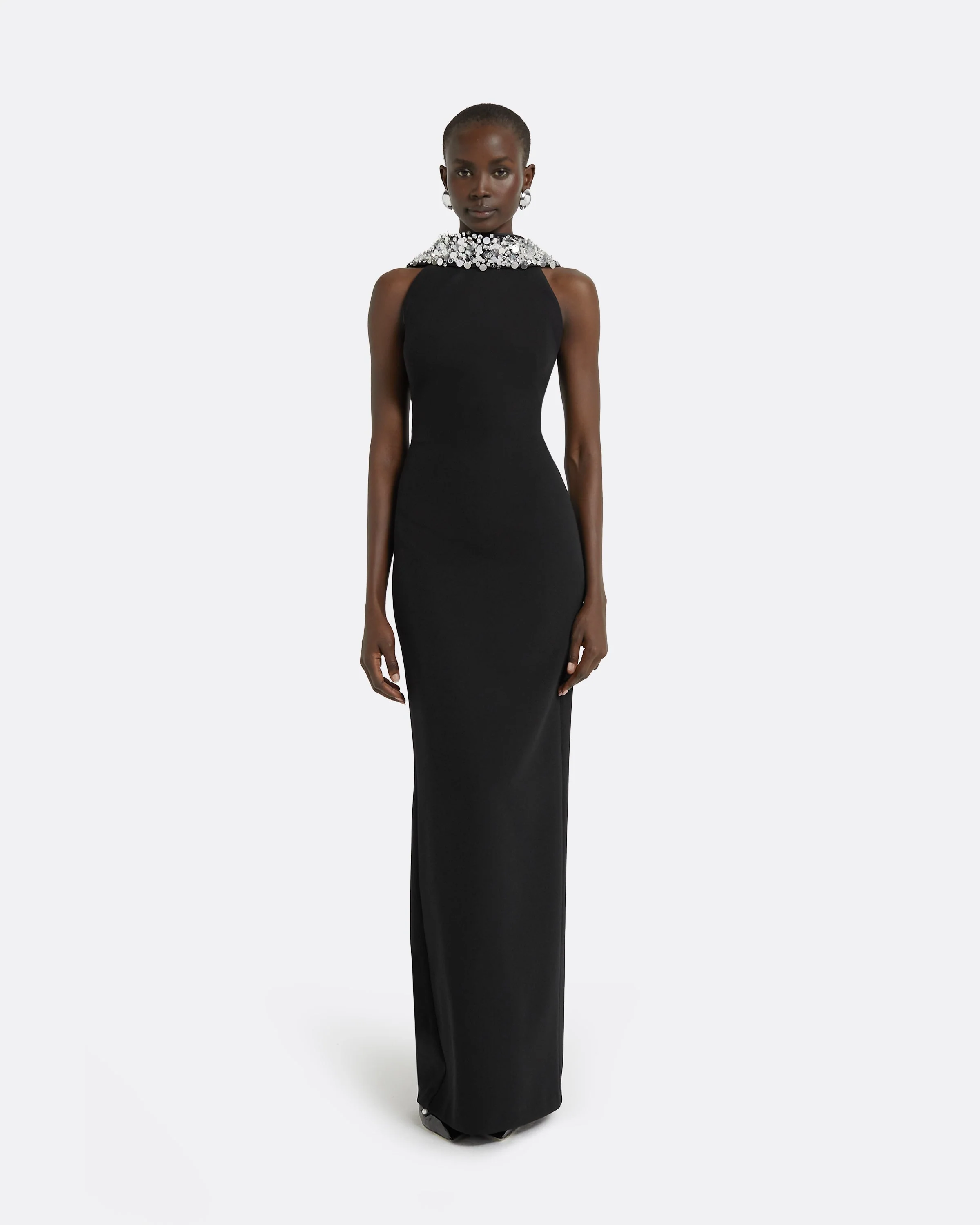 Holli Black Long Dress - Image 7