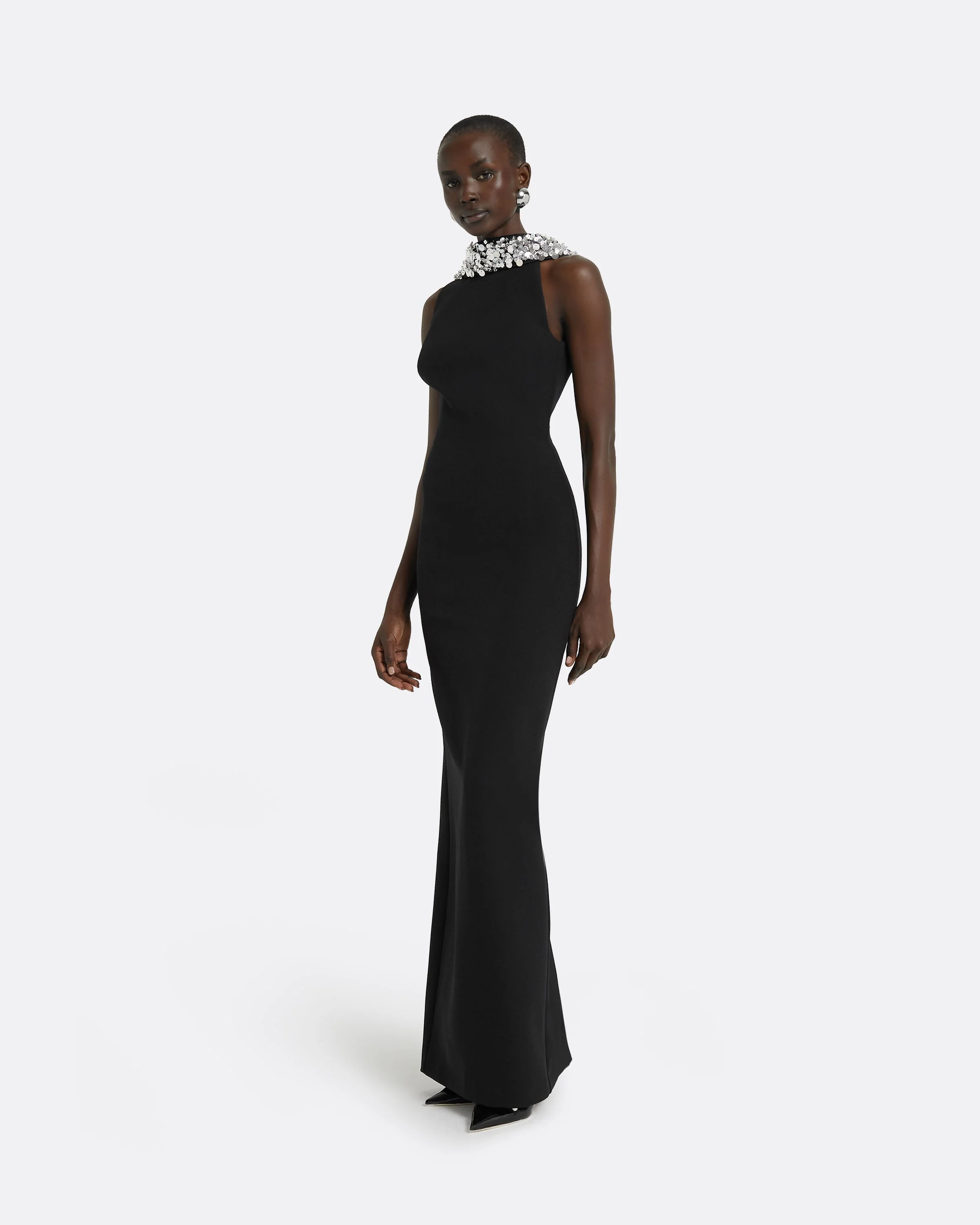 Holli Black Long Dress - Image 9