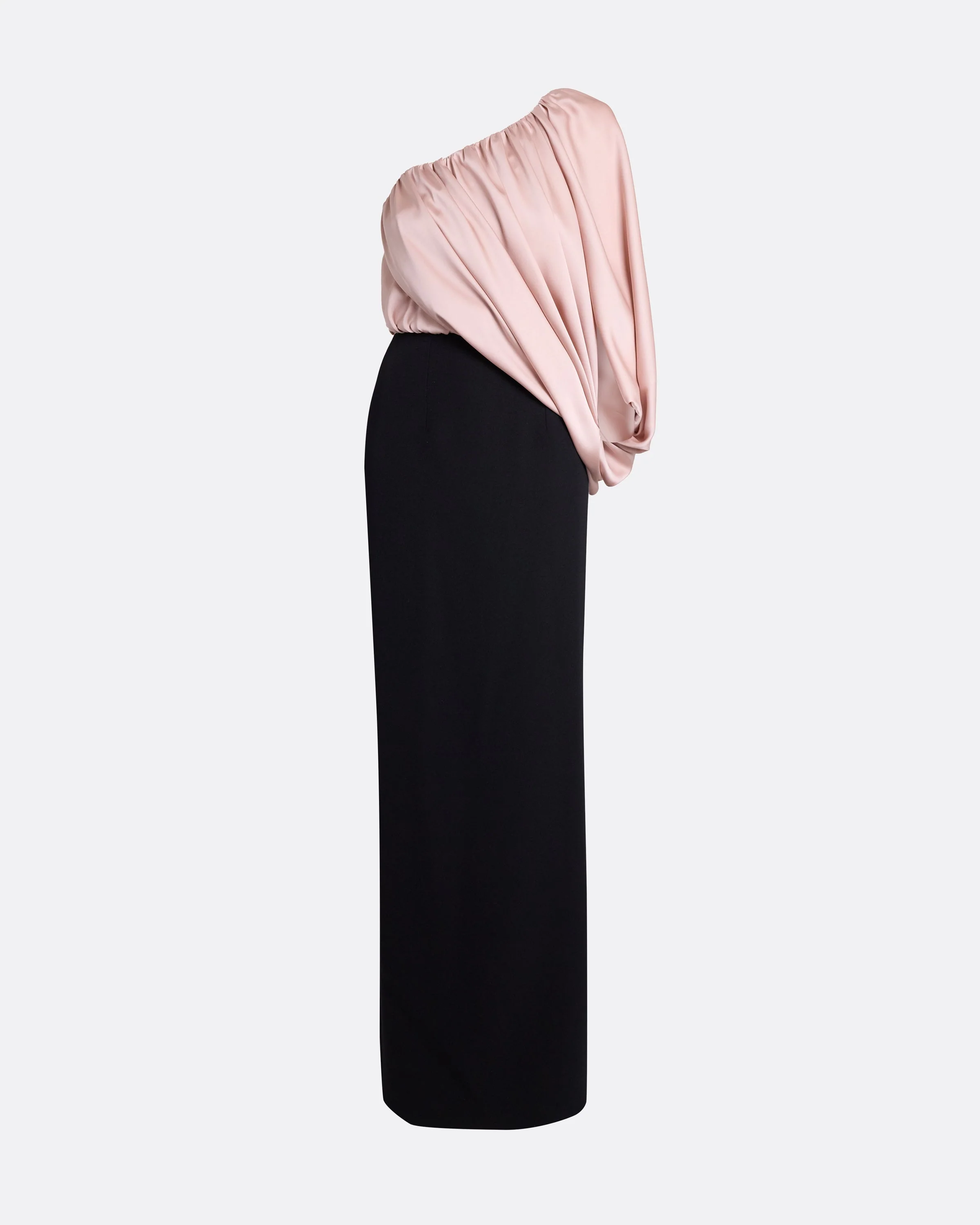 Ines Long Dress in Ballet Pink on Black - Image 5