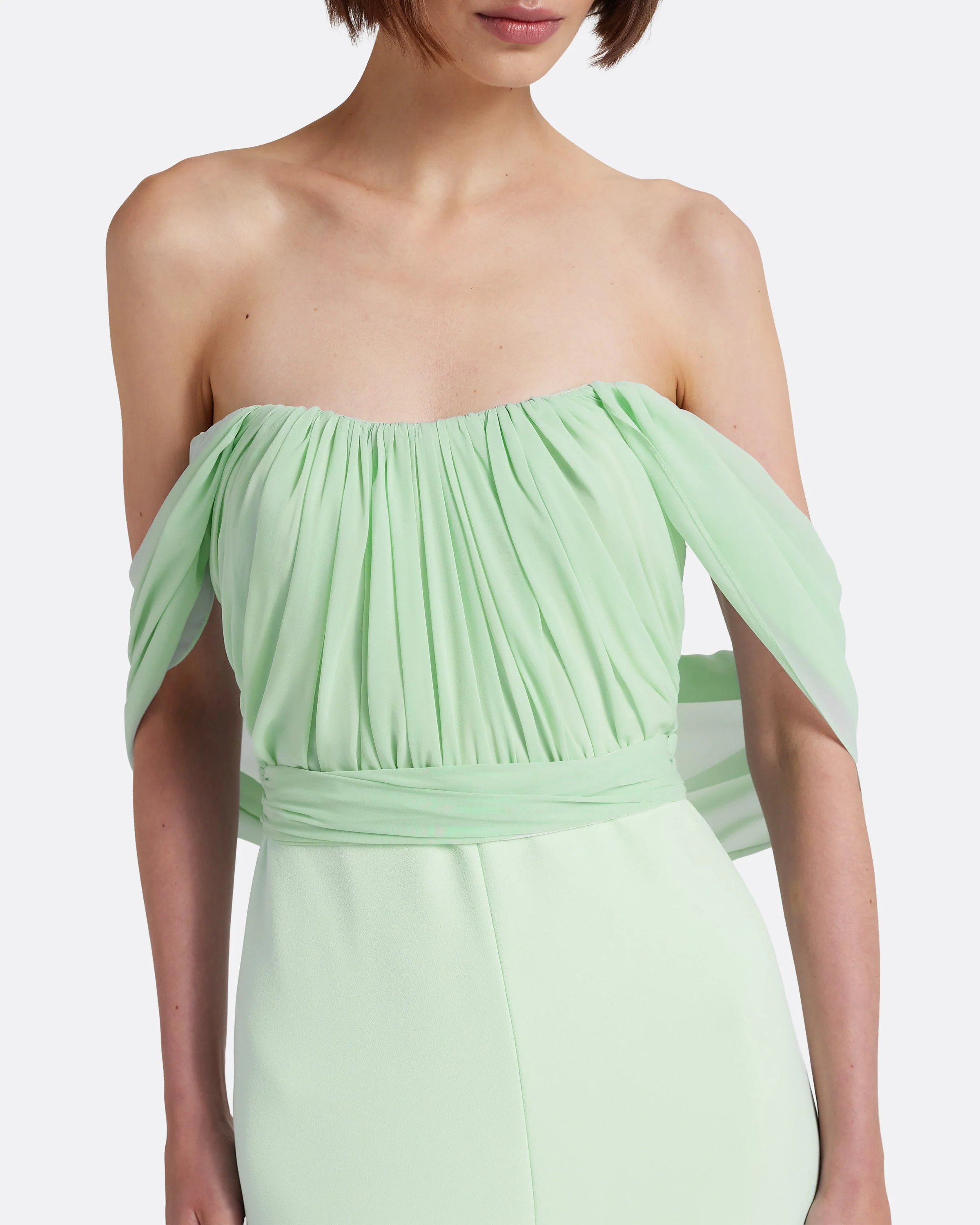 Iselle Dress Long in Sea Glass - Image 3