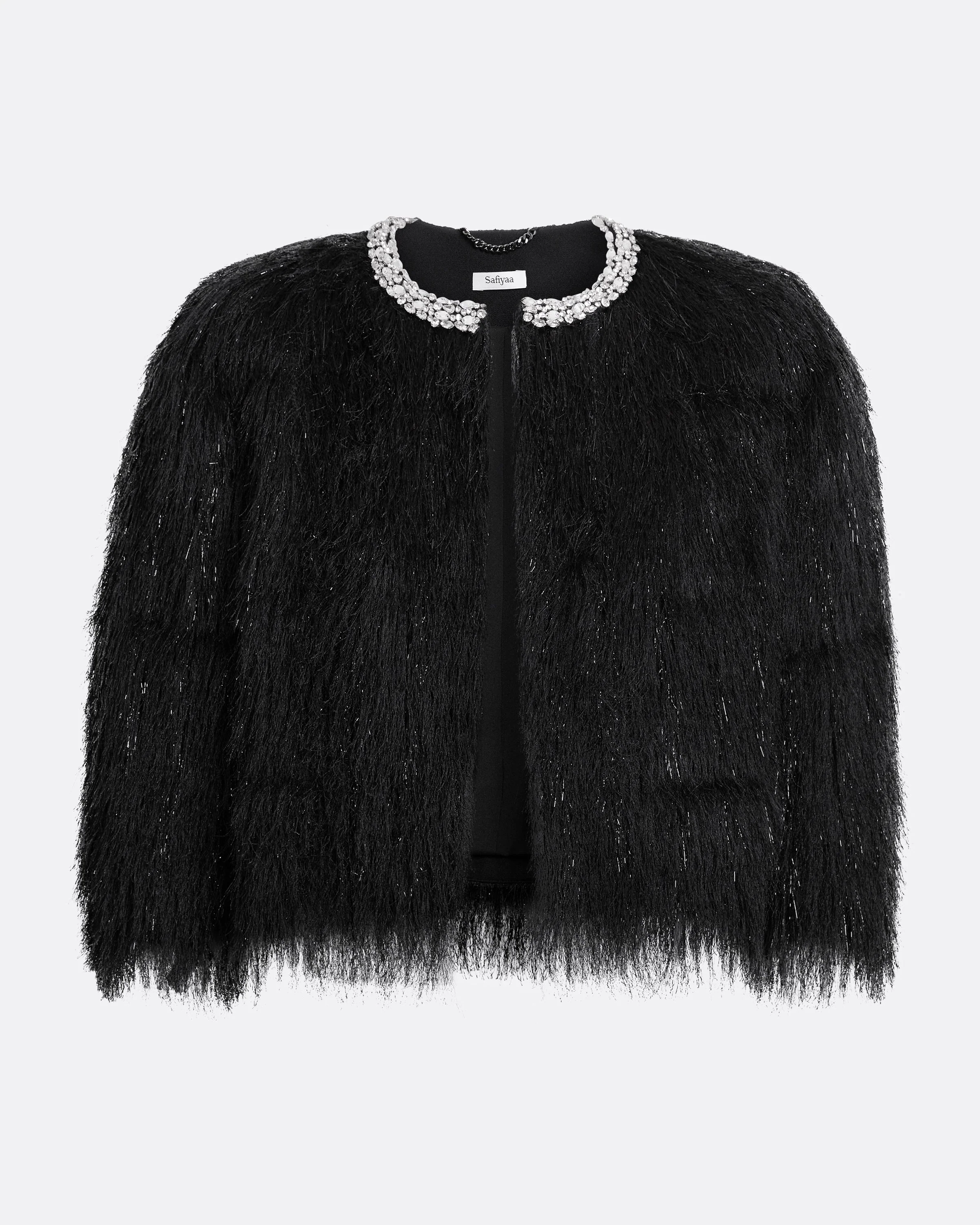 Ivy Jacket in Black with Crystal - Image 6