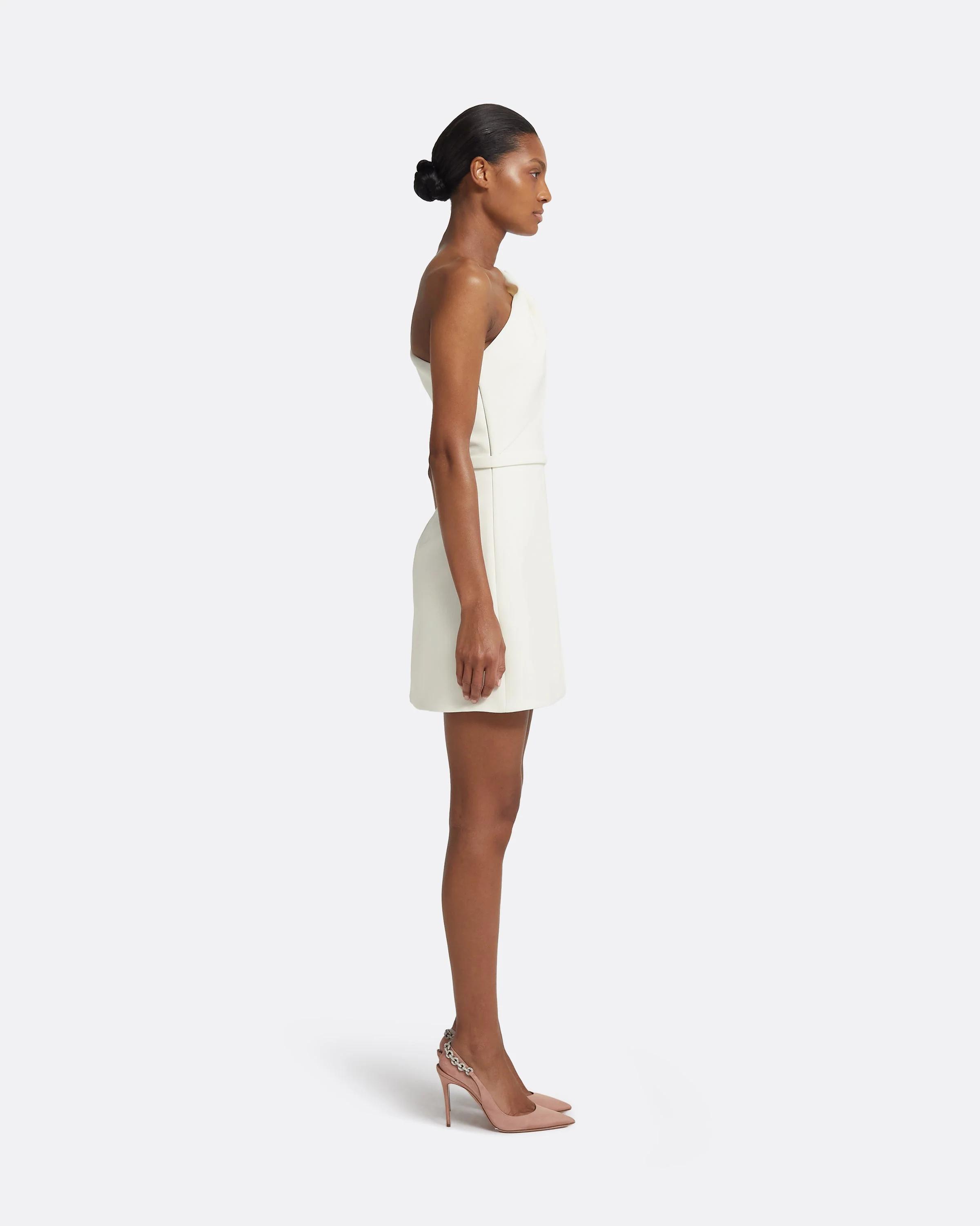 Jaden Short Dress in Ivory - Image 14