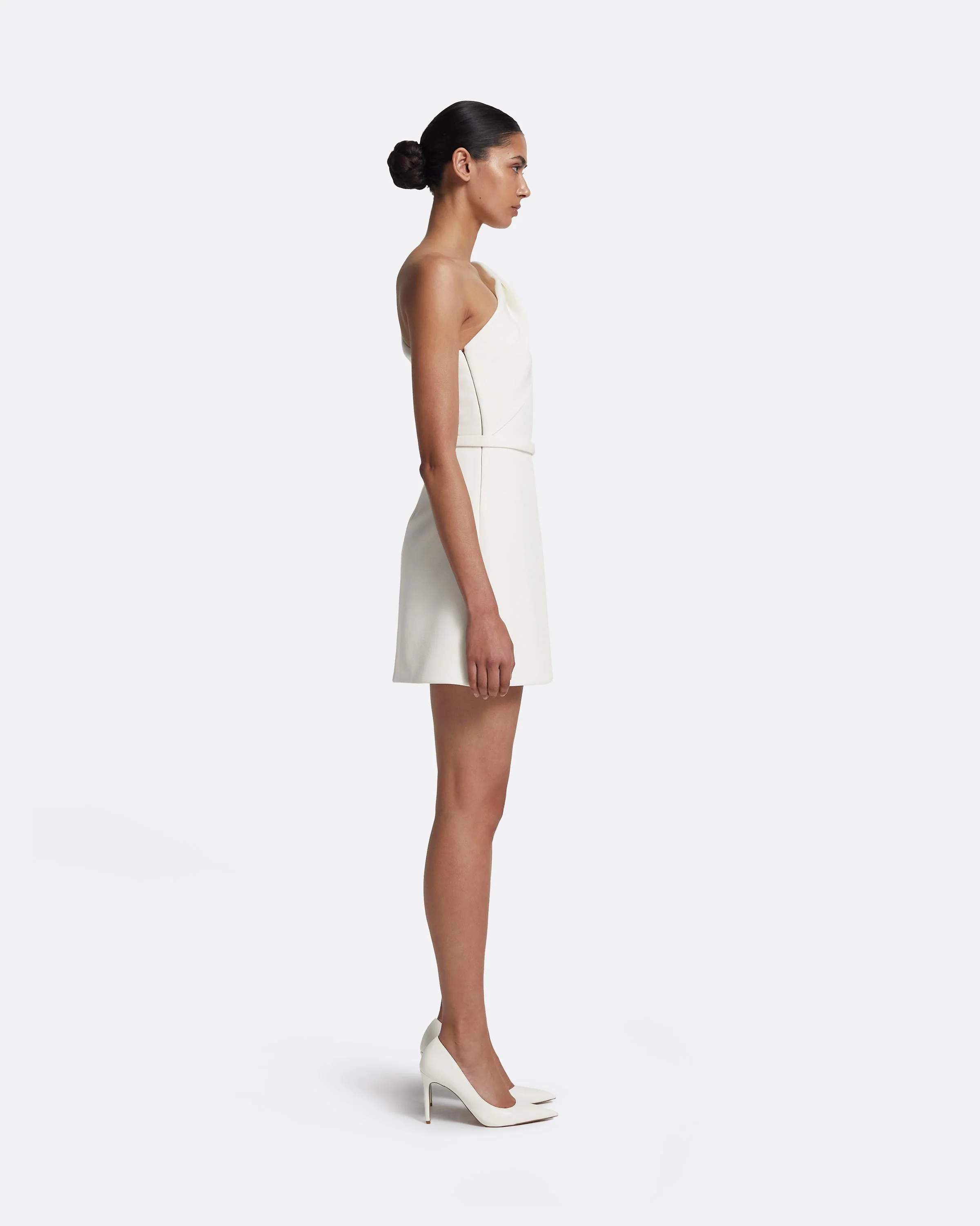 Jaden Short Dress in Ivory - Image 4