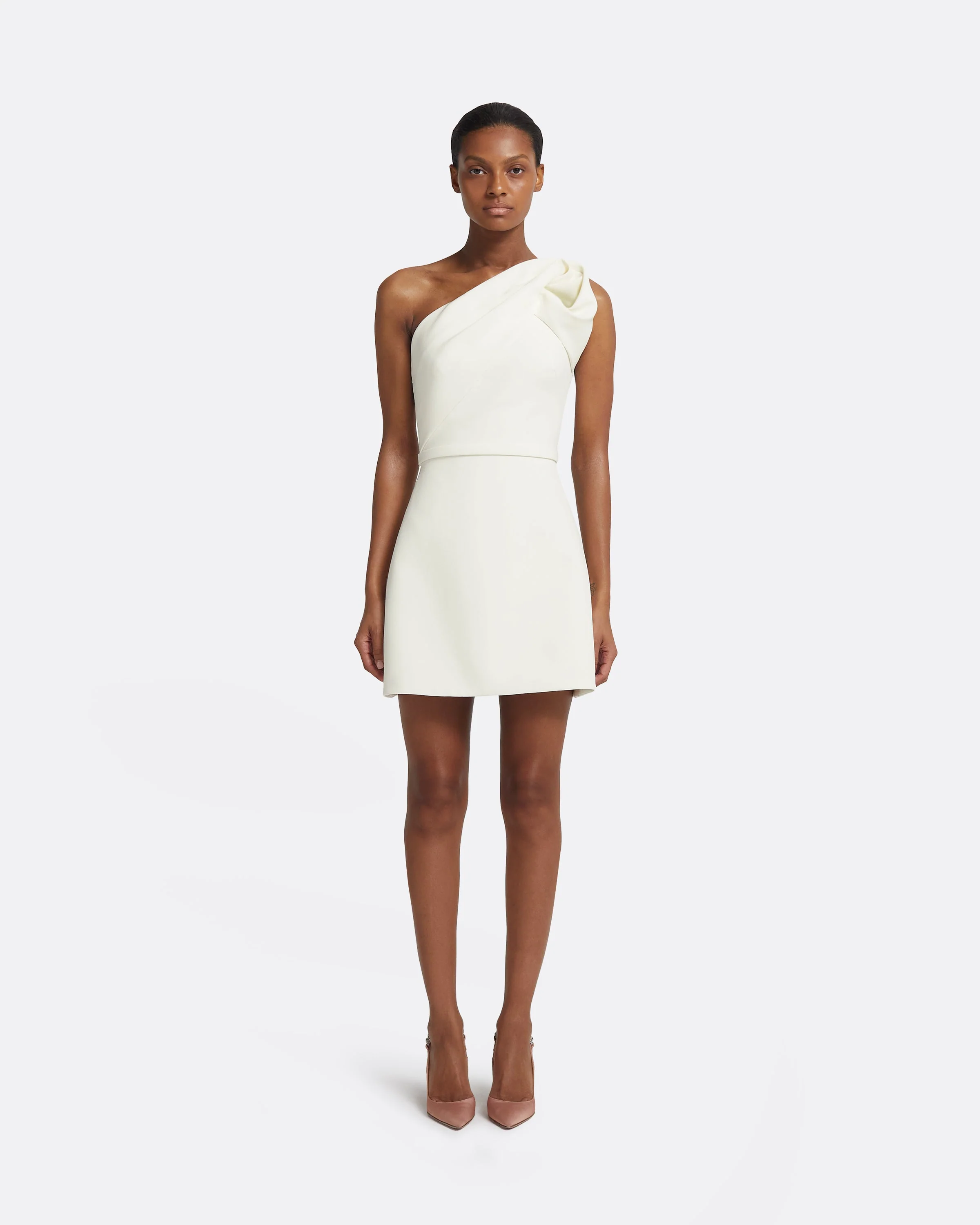Jaden Short Dress in Ivory - Image 6