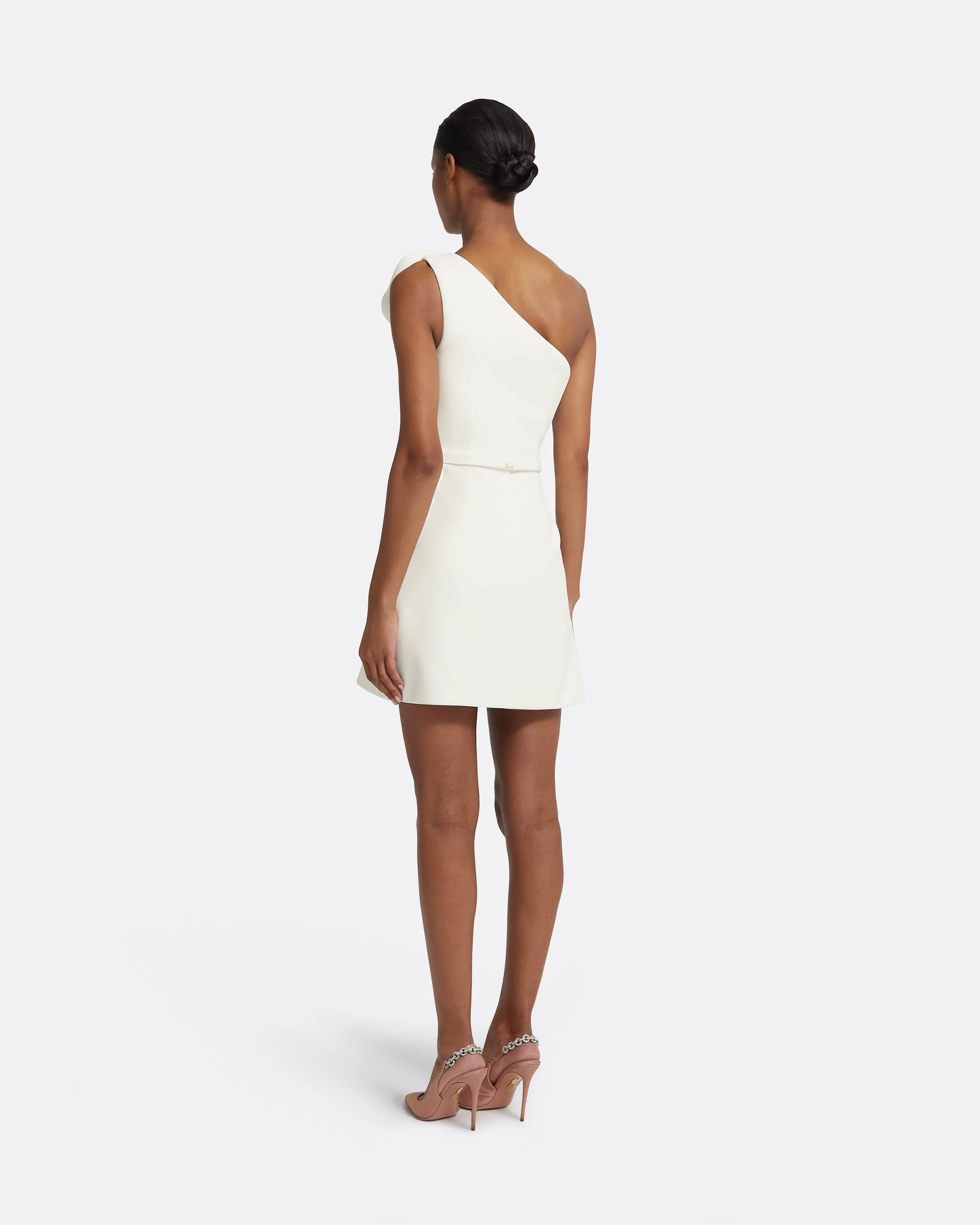 Jaden Short Dress in Ivory - Image 7