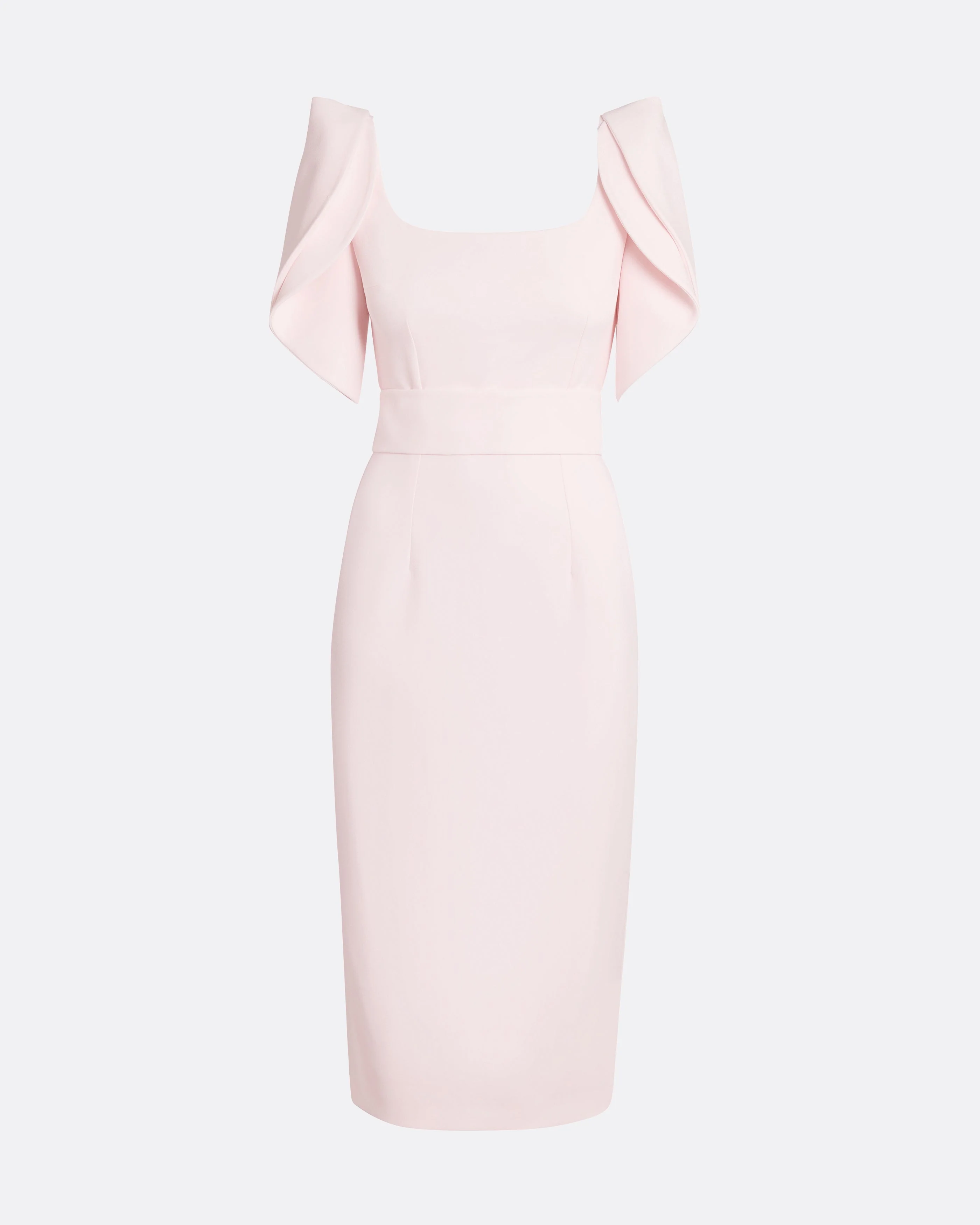 Joan Barely Pink Midi Dress - Image 10