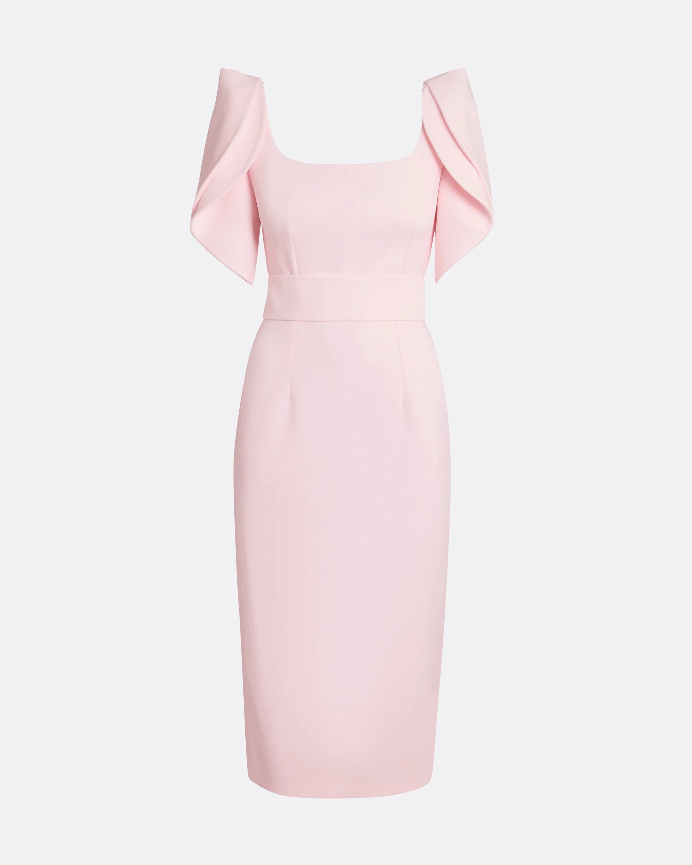 Joan Barely Pink Midi Dress - Image 20