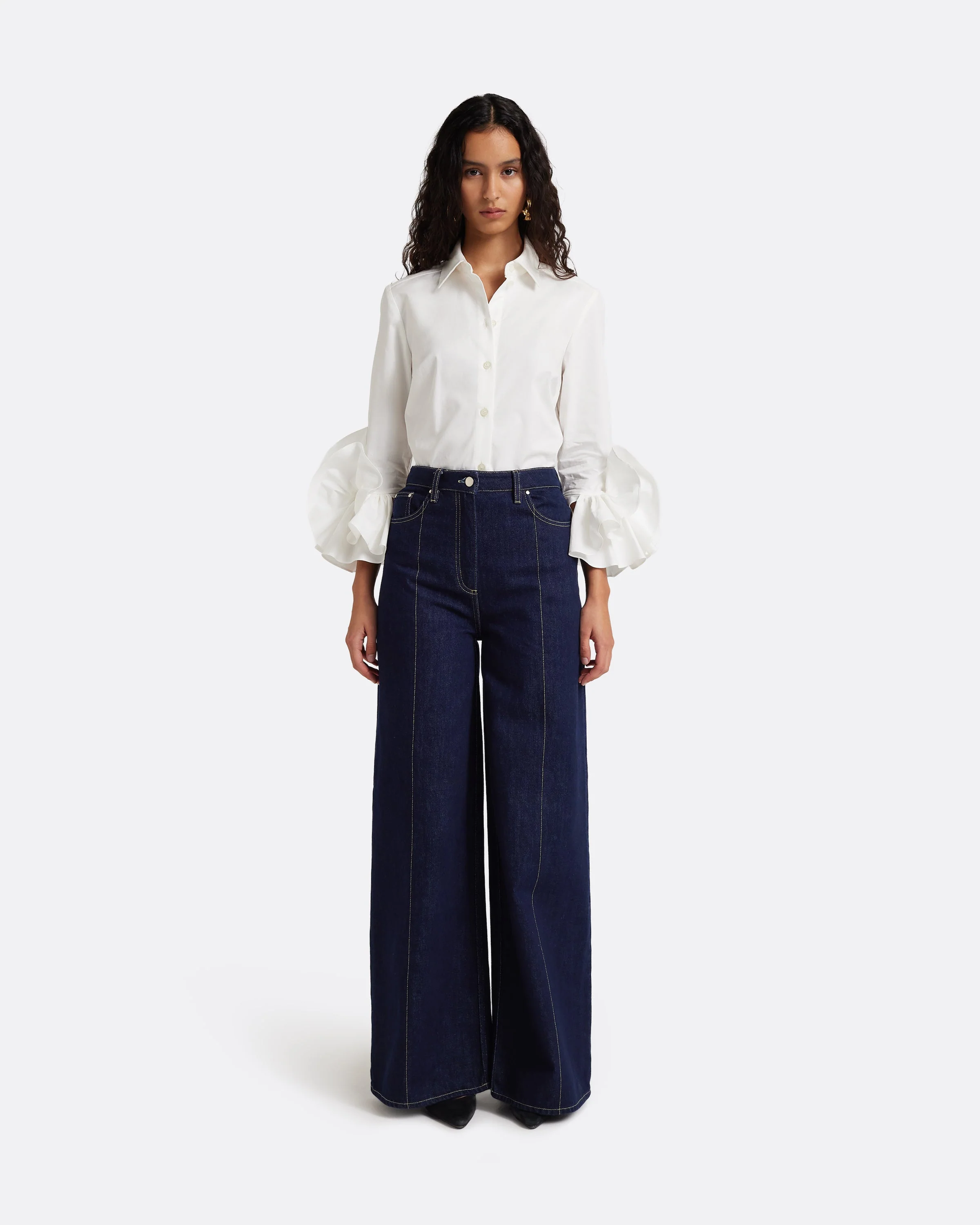 Joanne Shirt in Ivory - Image 13
