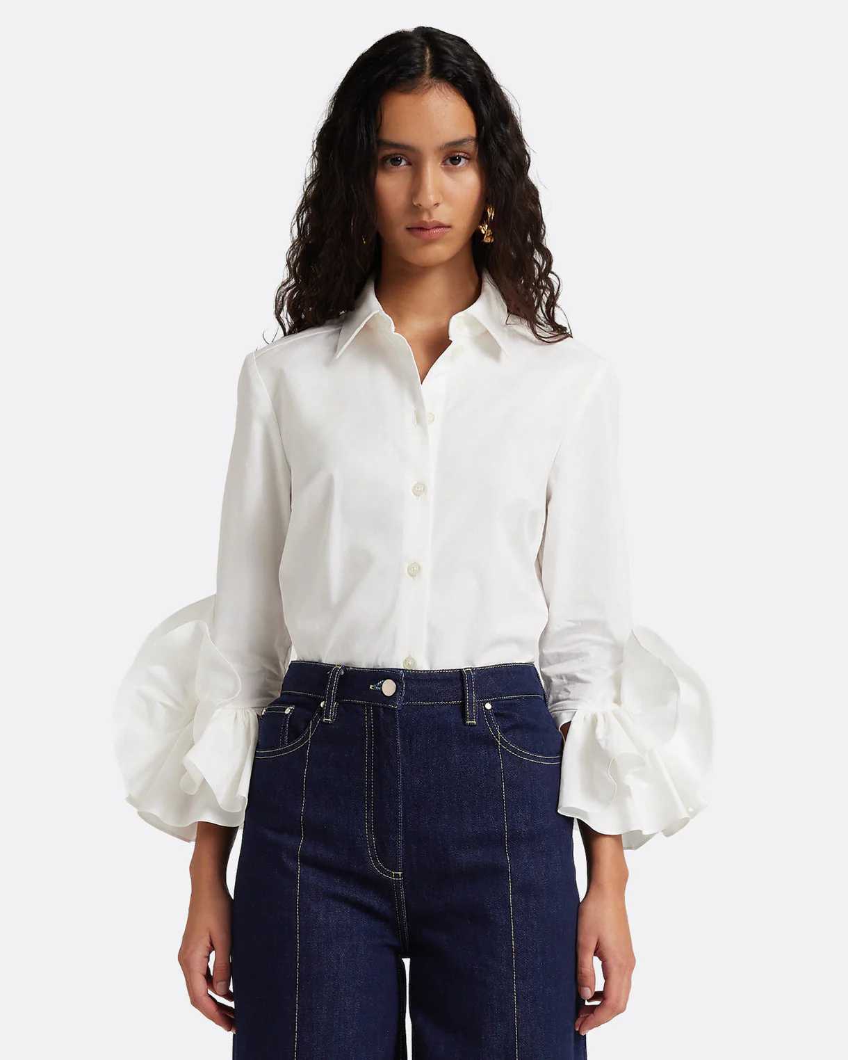 Joanne Shirt in Ivory - Image 7