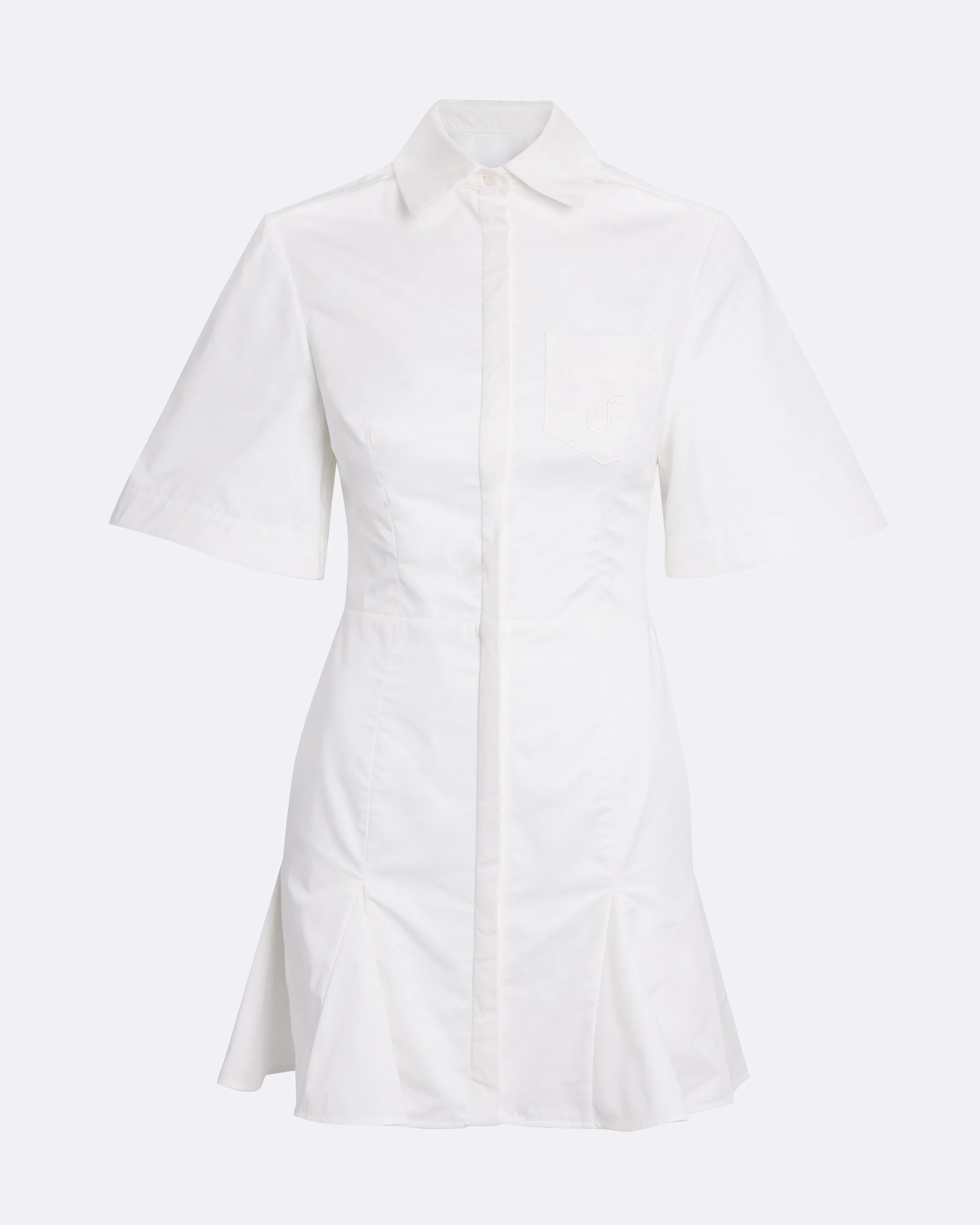 Jude Short Dress in Ivory - Image 12