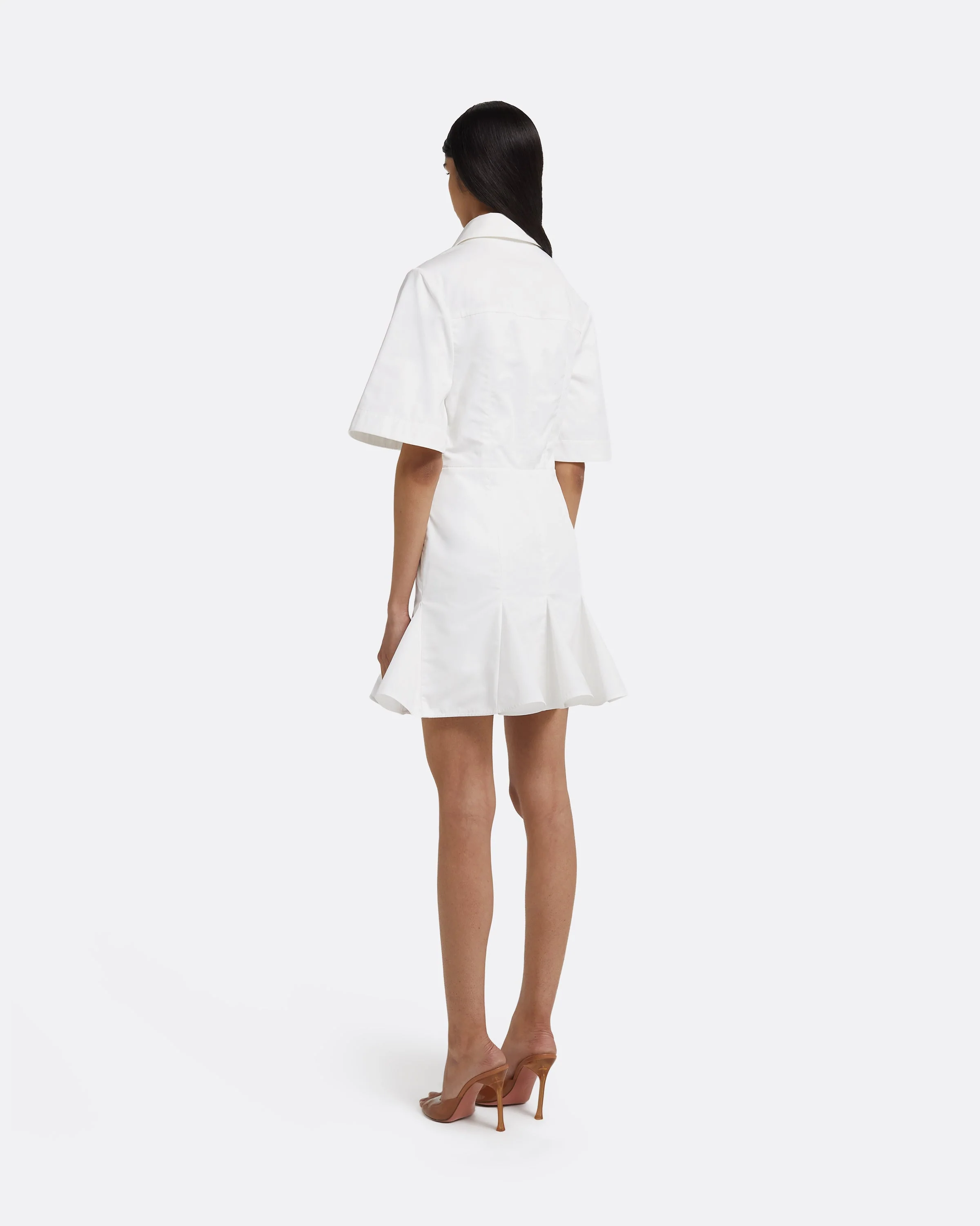 Jude Short Dress in Ivory - Image 8