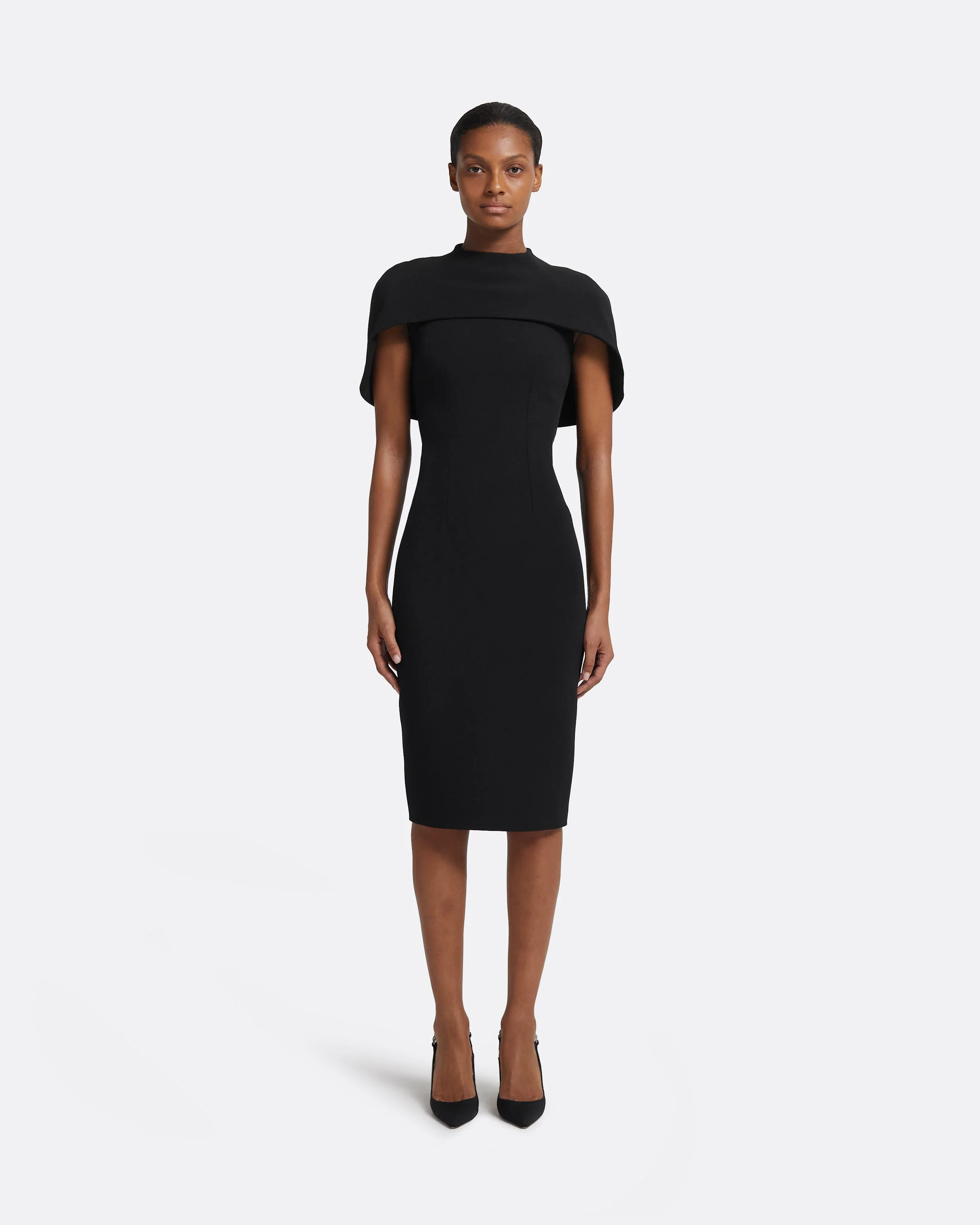Kalika Black Midi Dress - Image 11