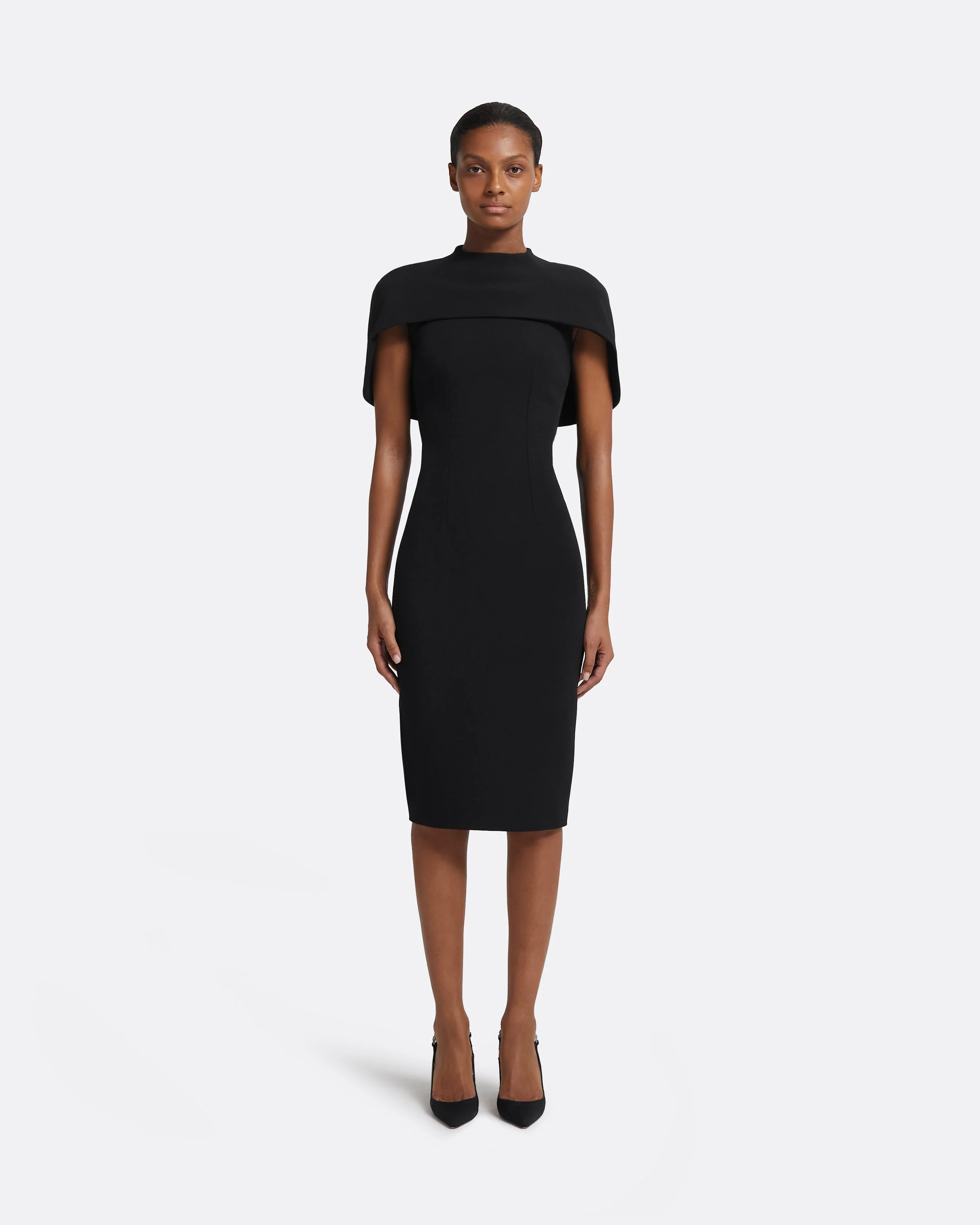 Kalika Black Midi Dress - Image 6