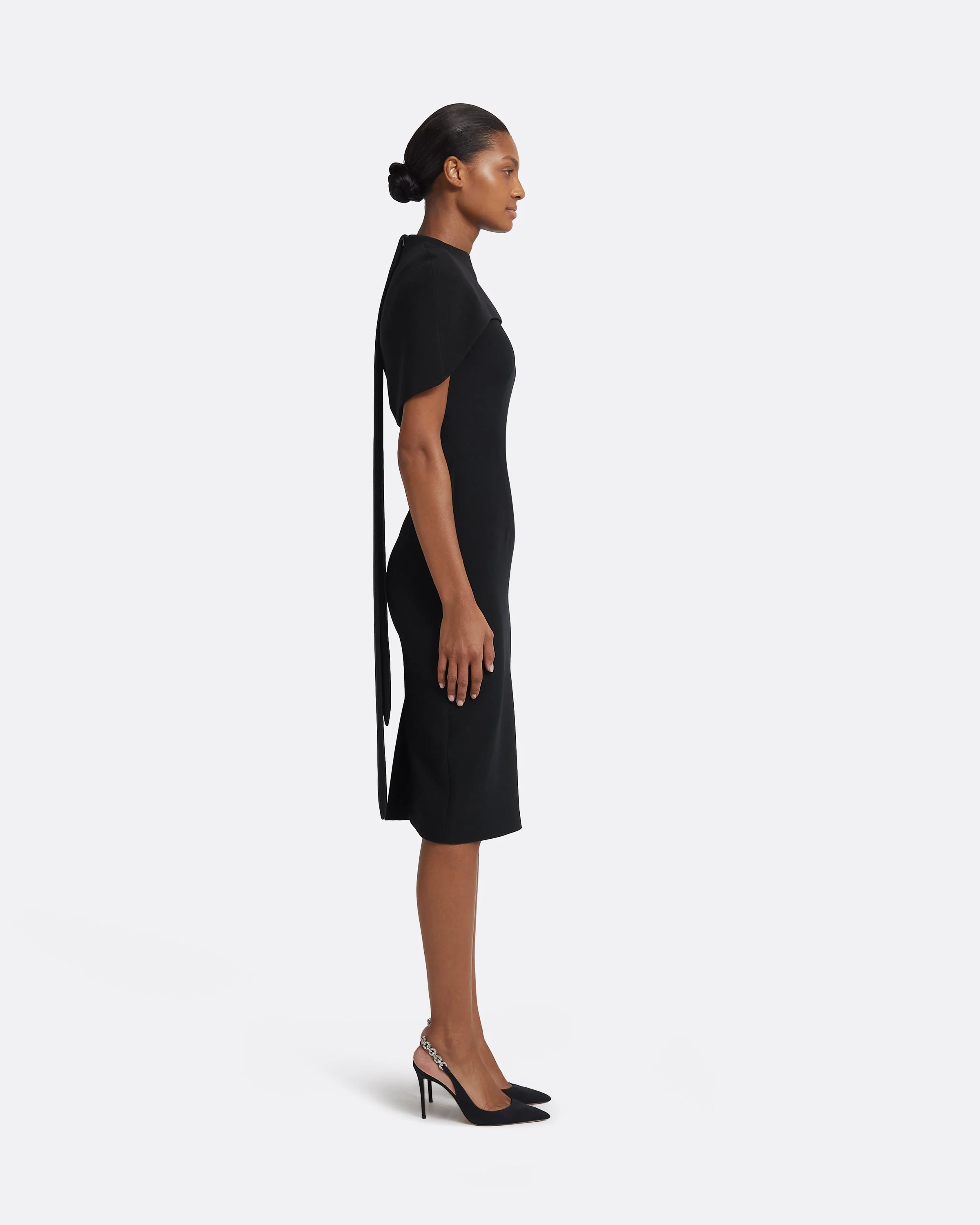 Kalika Black Midi Dress - Image 9