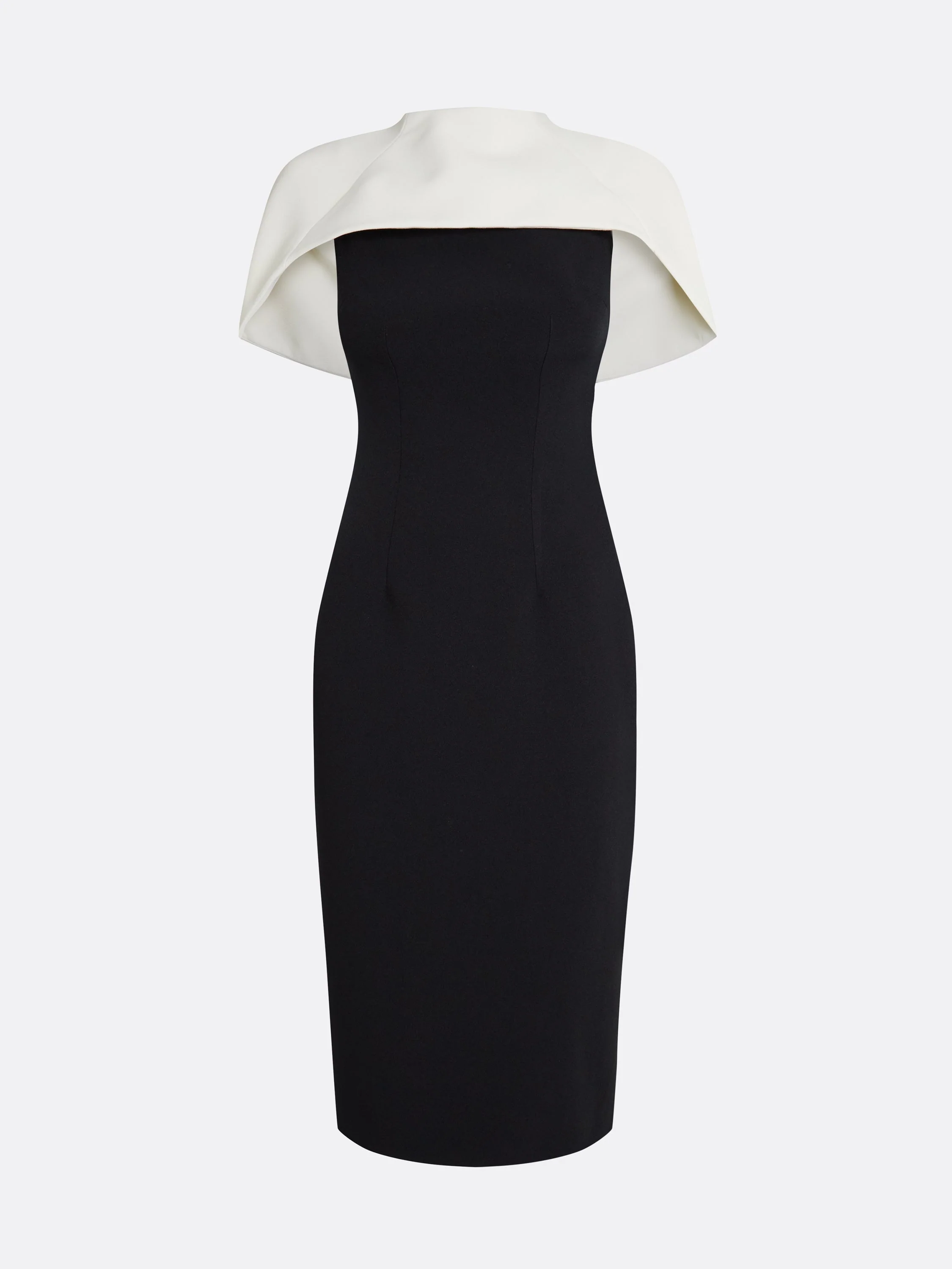 Kalika Ivory & Black Midi Dress - Image 5