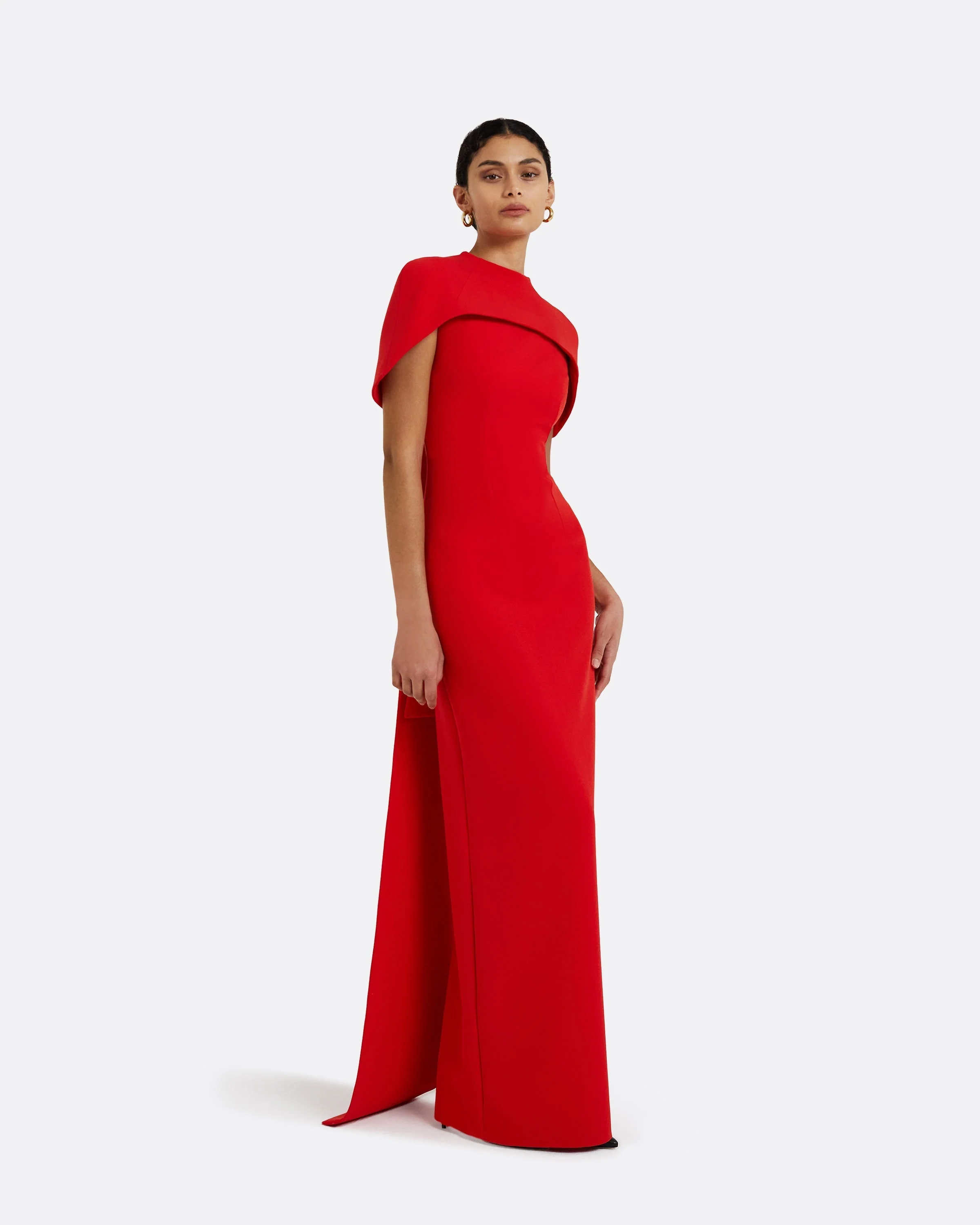 Kalika Scarlet Red Long Dress - Image 9