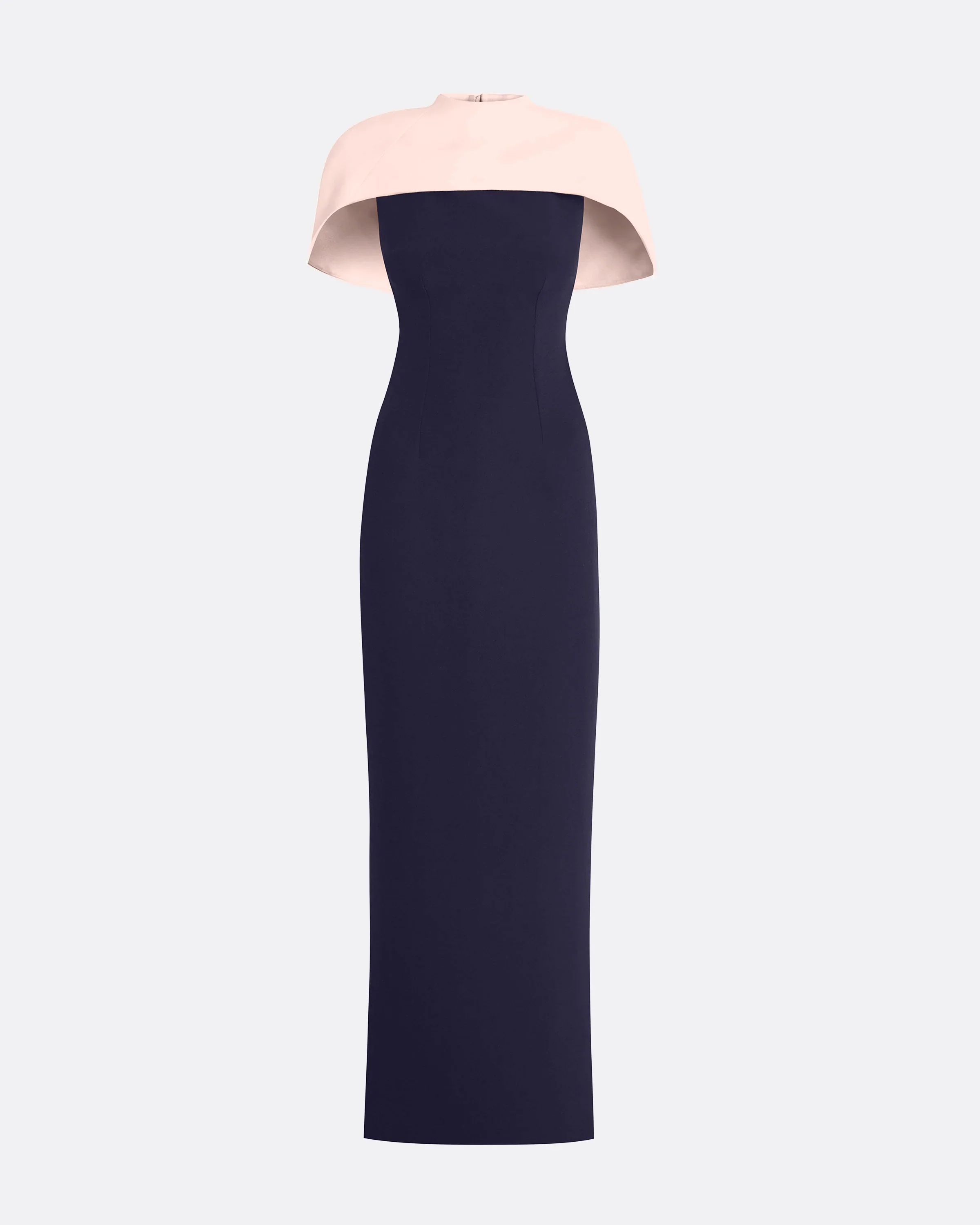 Kalika Long Dress in Azurite & Pale Pink - Image 10
