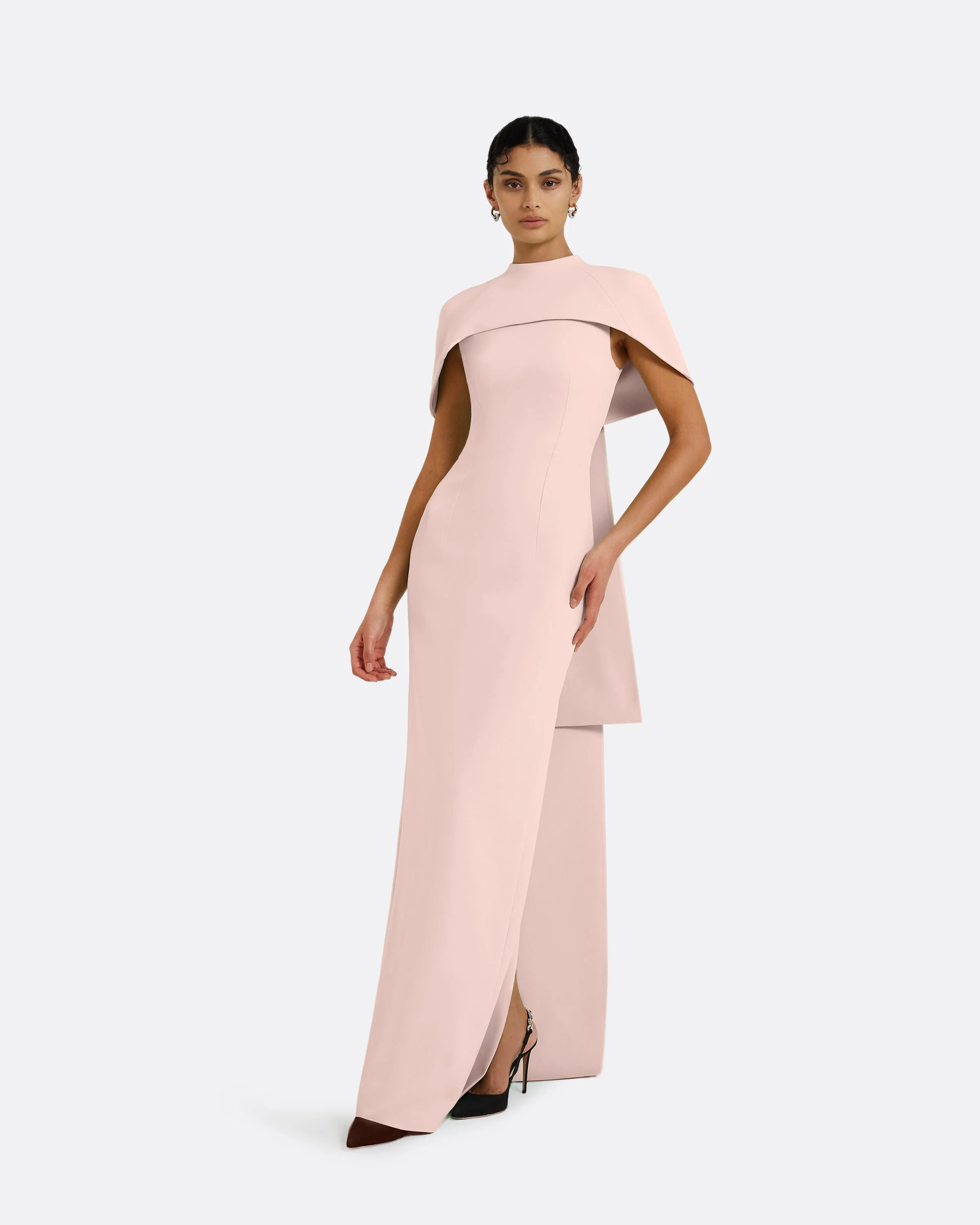 Kalika Long Dress in Pale Pink - Image 11