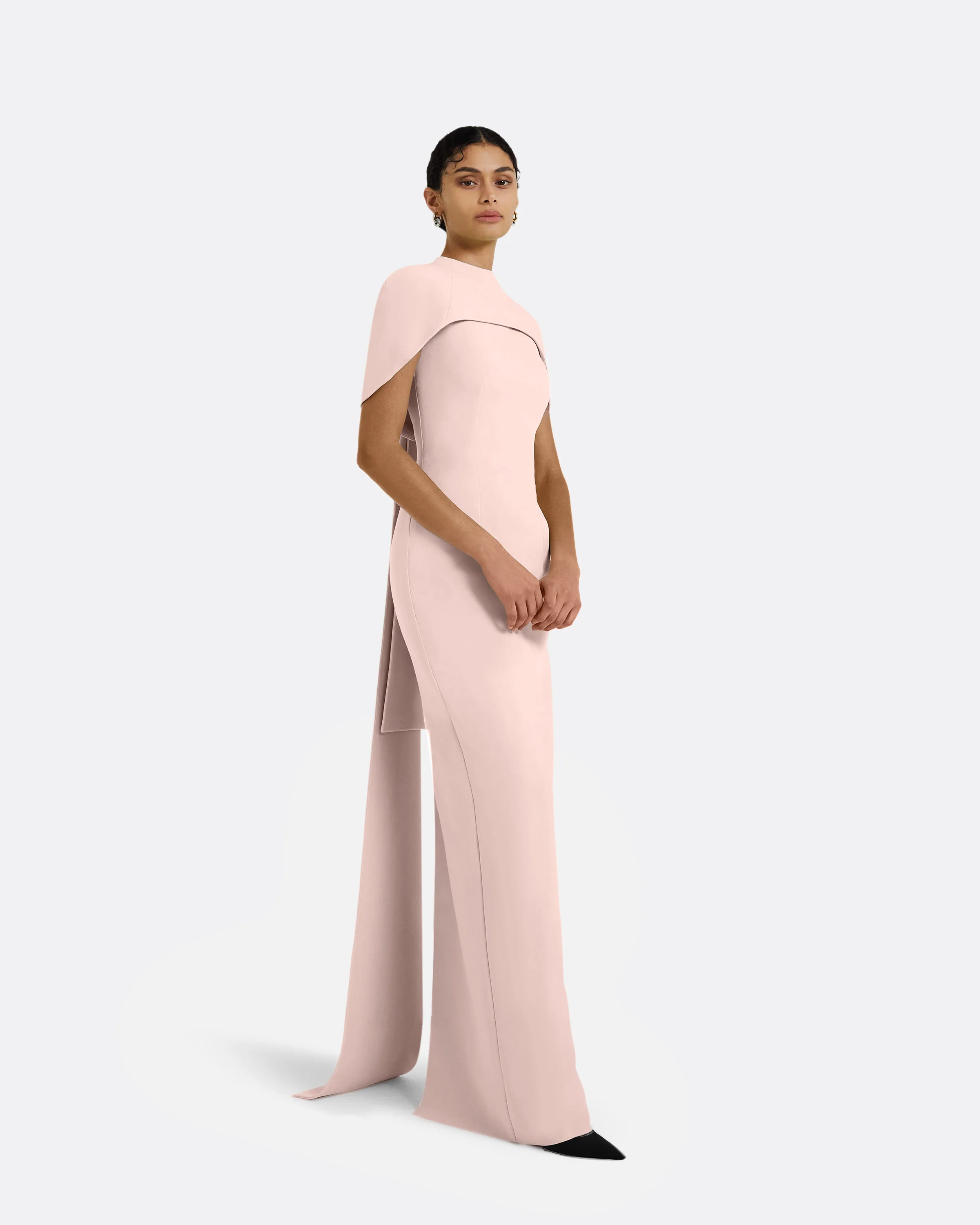 Kalika Long Dress in Pale Pink - Image 14