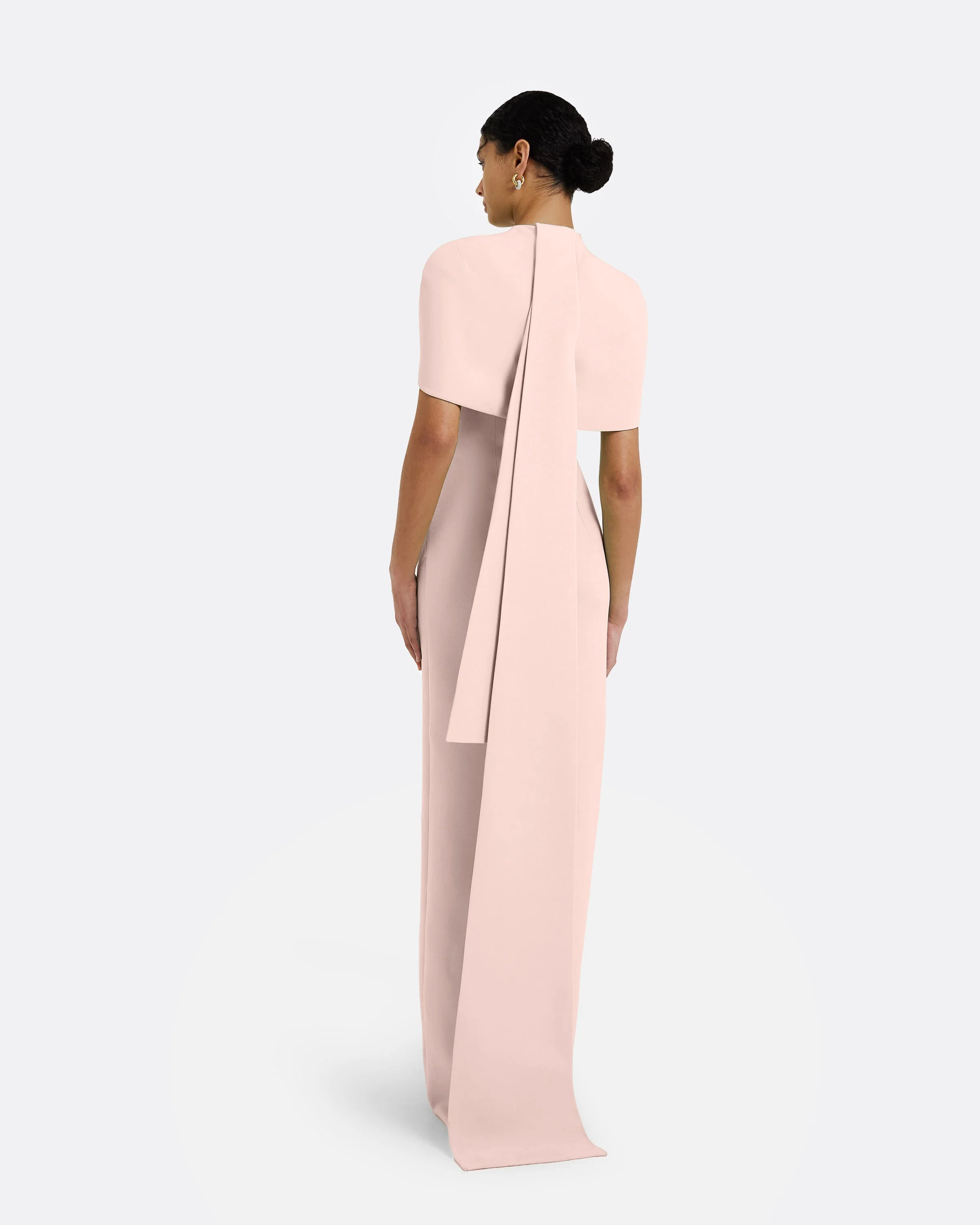 Kalika Long Dress in Pale Pink - Image 7