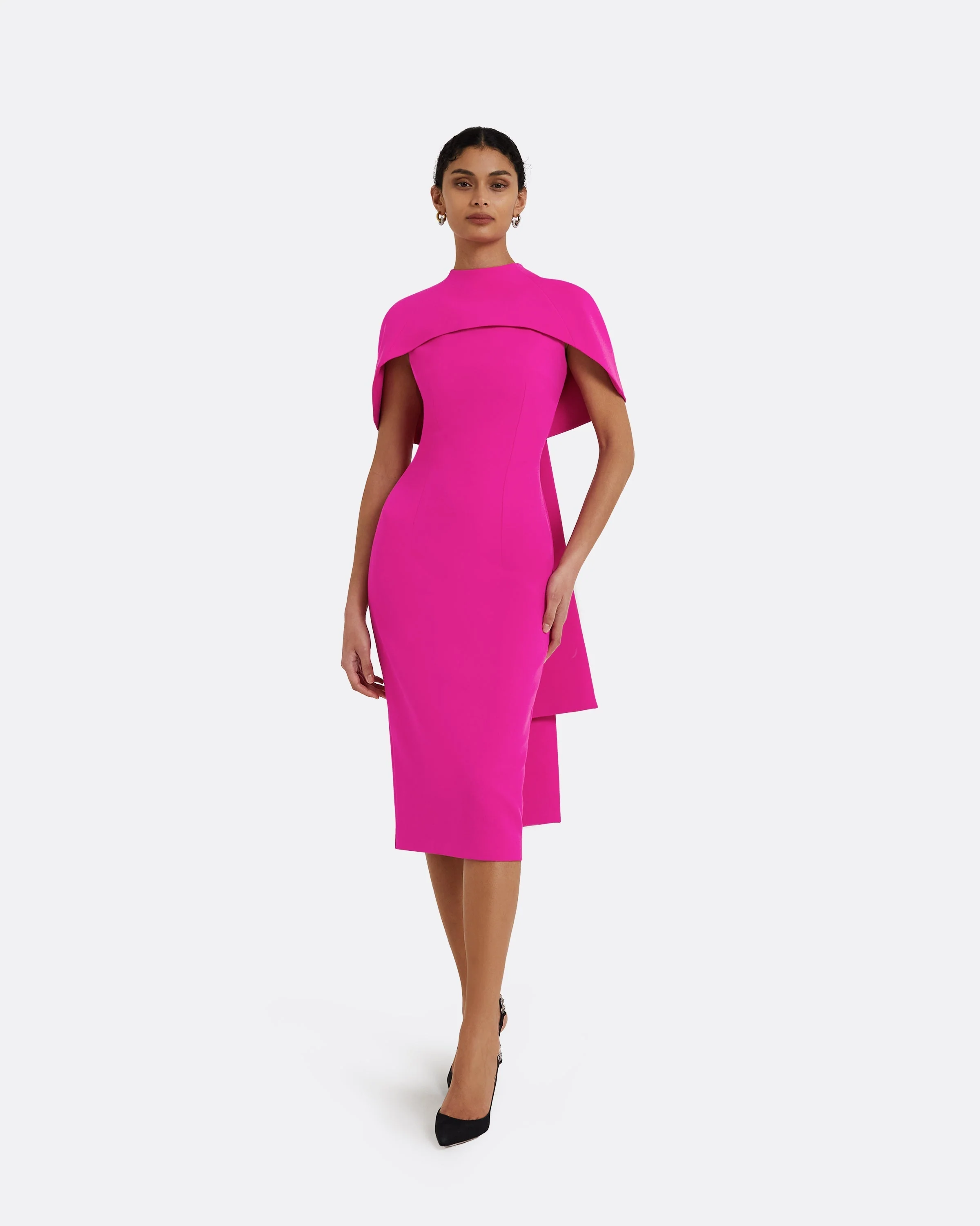 Kalika Wild Strawberry Midi Dress - Image 21