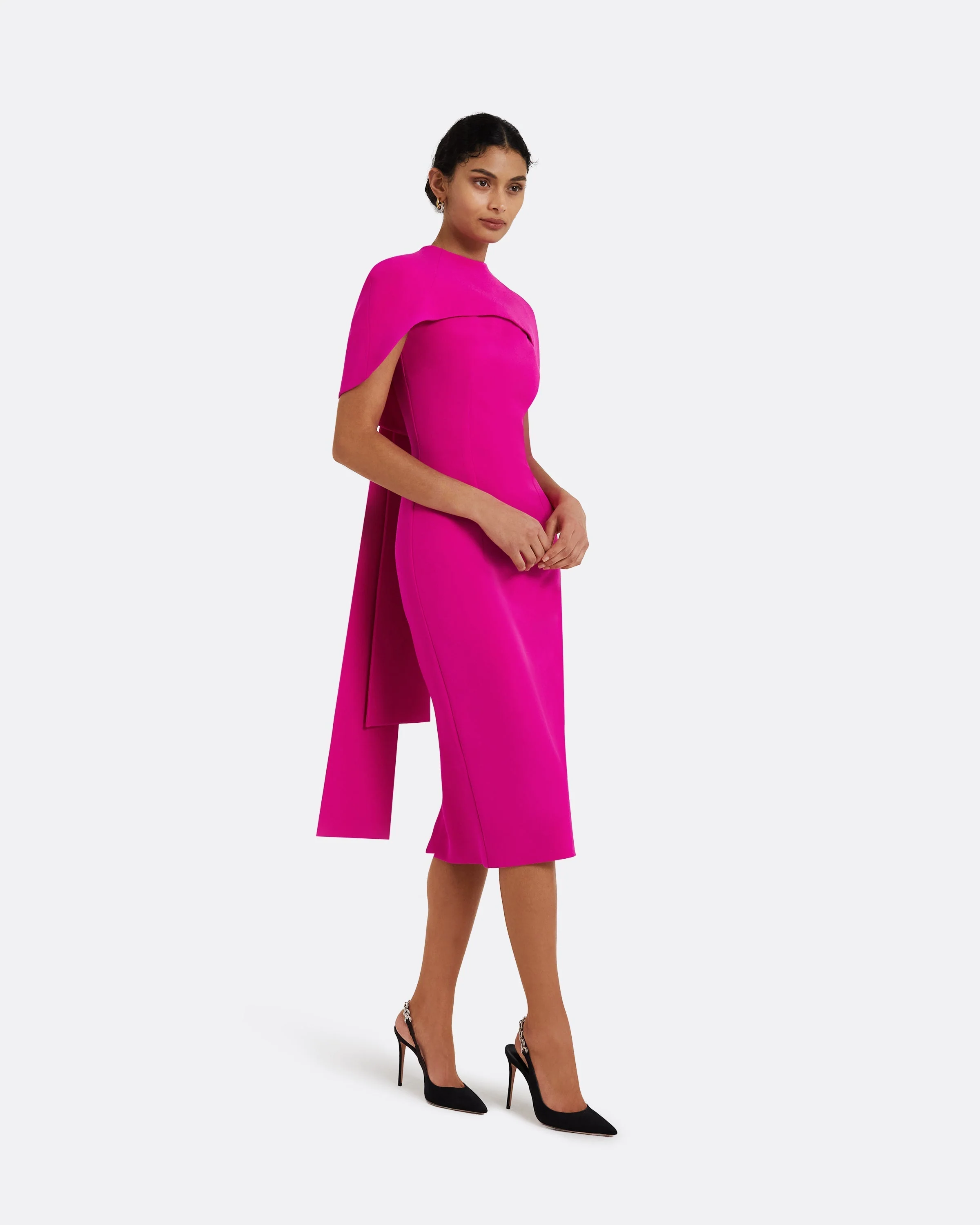 Kalika Wild Strawberry Midi Dress - Image 9