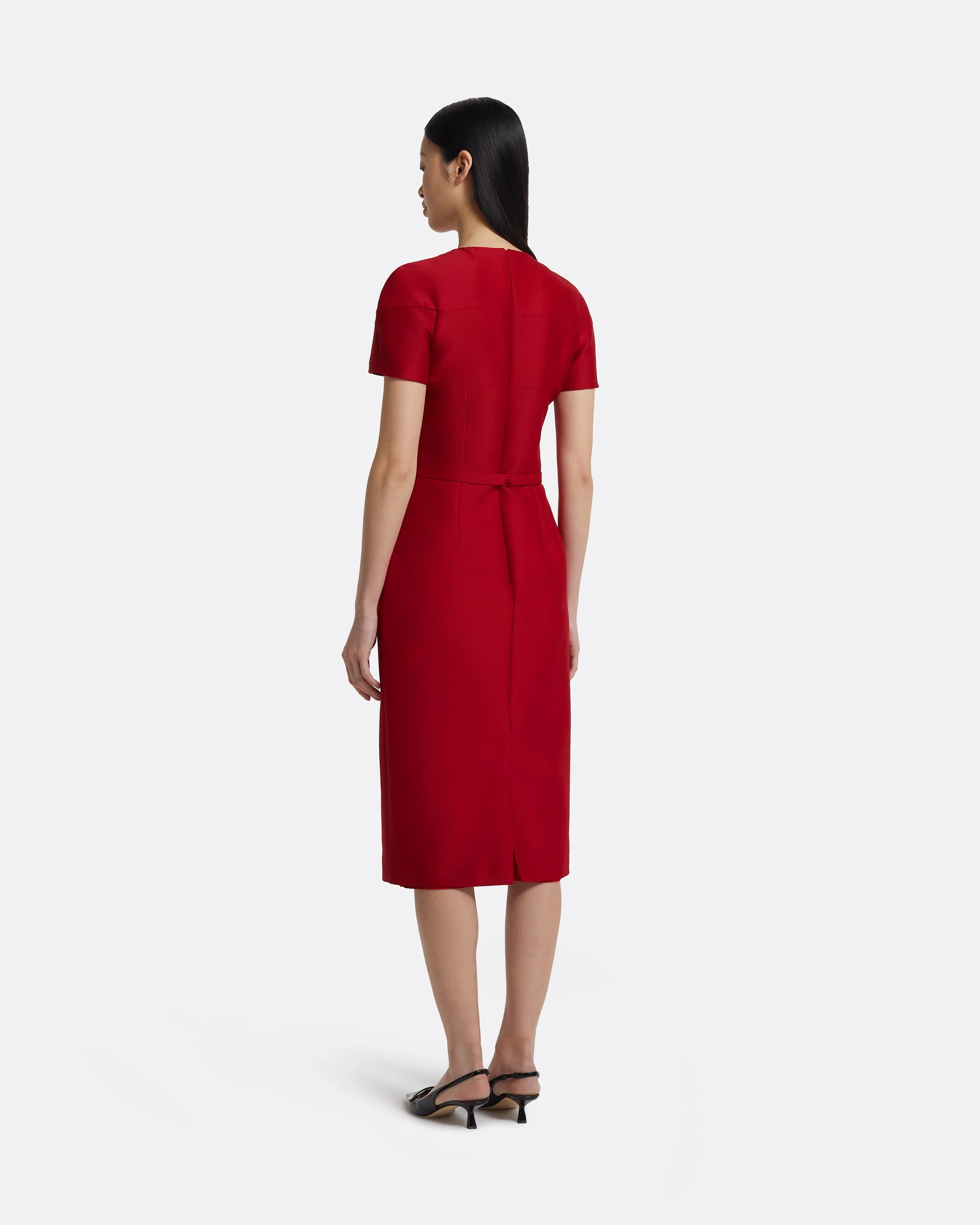Kamari Midi Dress in Radiant Red - Image 2