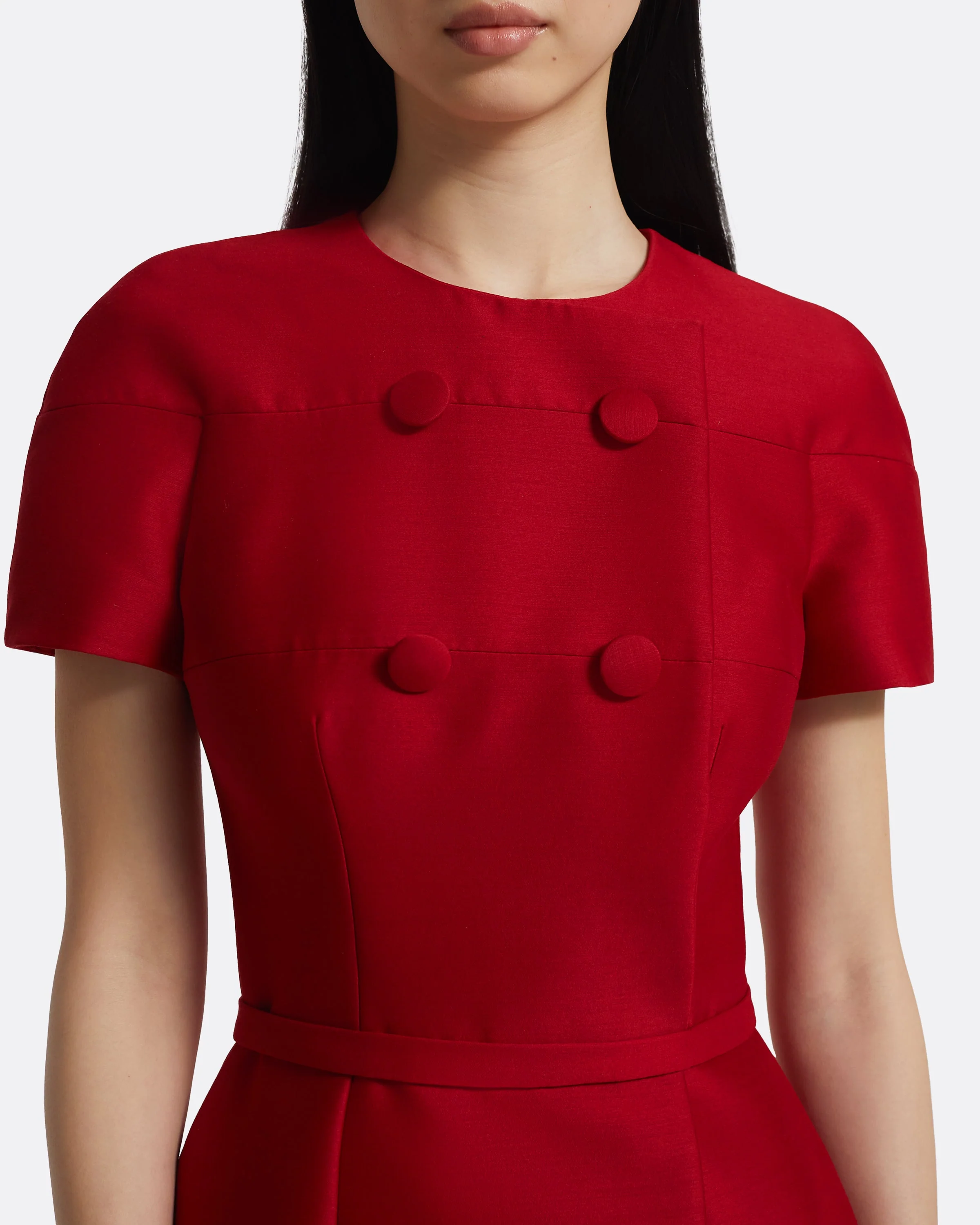 Kamari Midi Dress in Radiant Red - Image 3