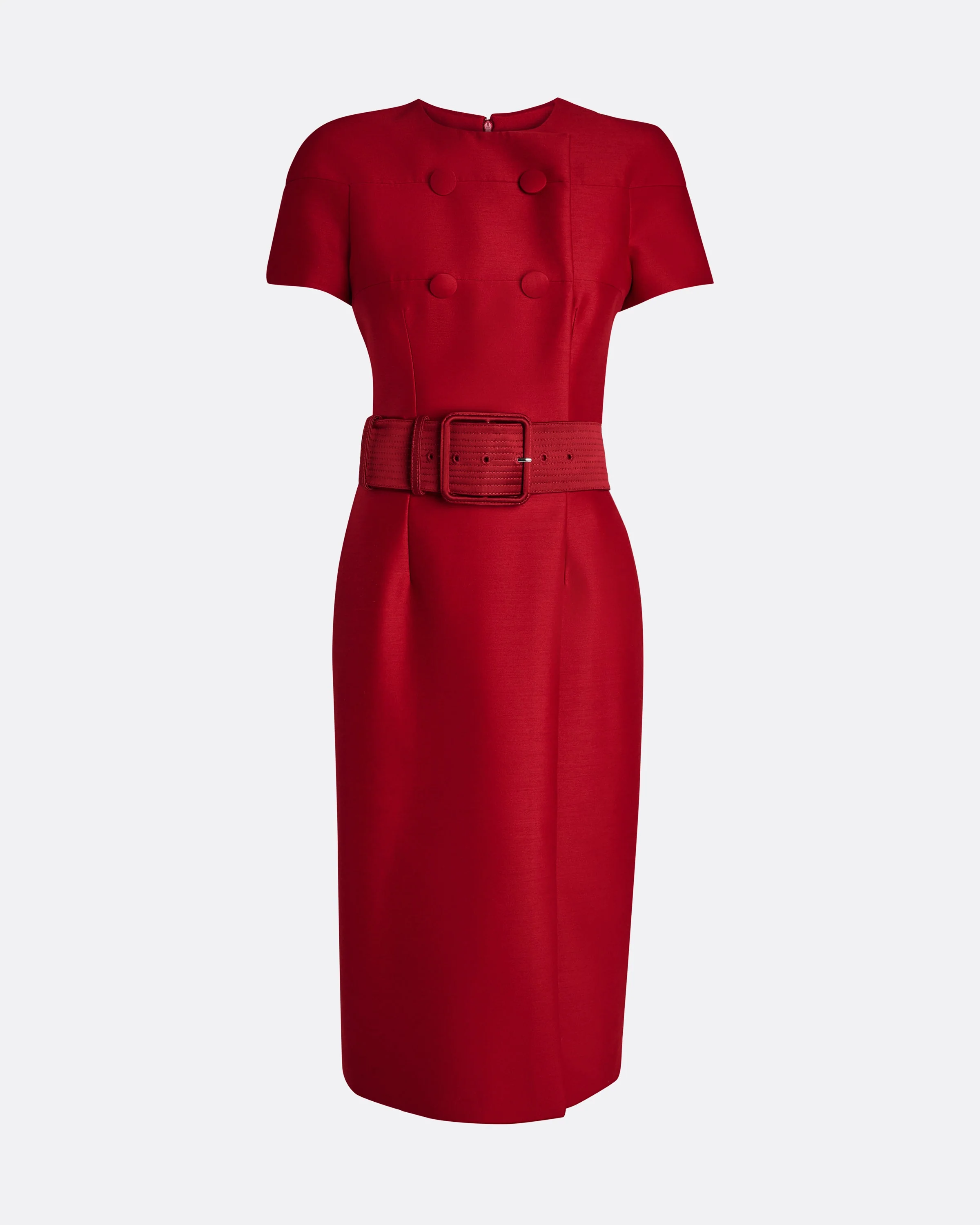 Kamari Midi Dress in Swinton on Radiant Red - Image 10