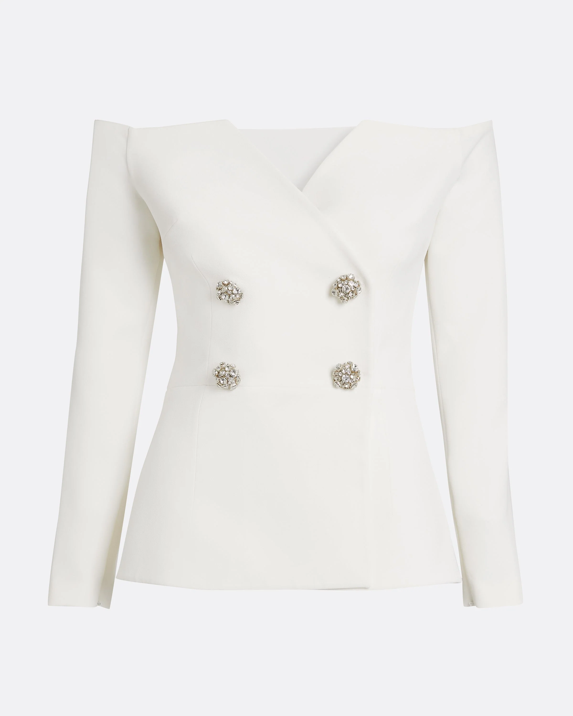 Kamile Jacket in Ivory with Crystal - Image 12