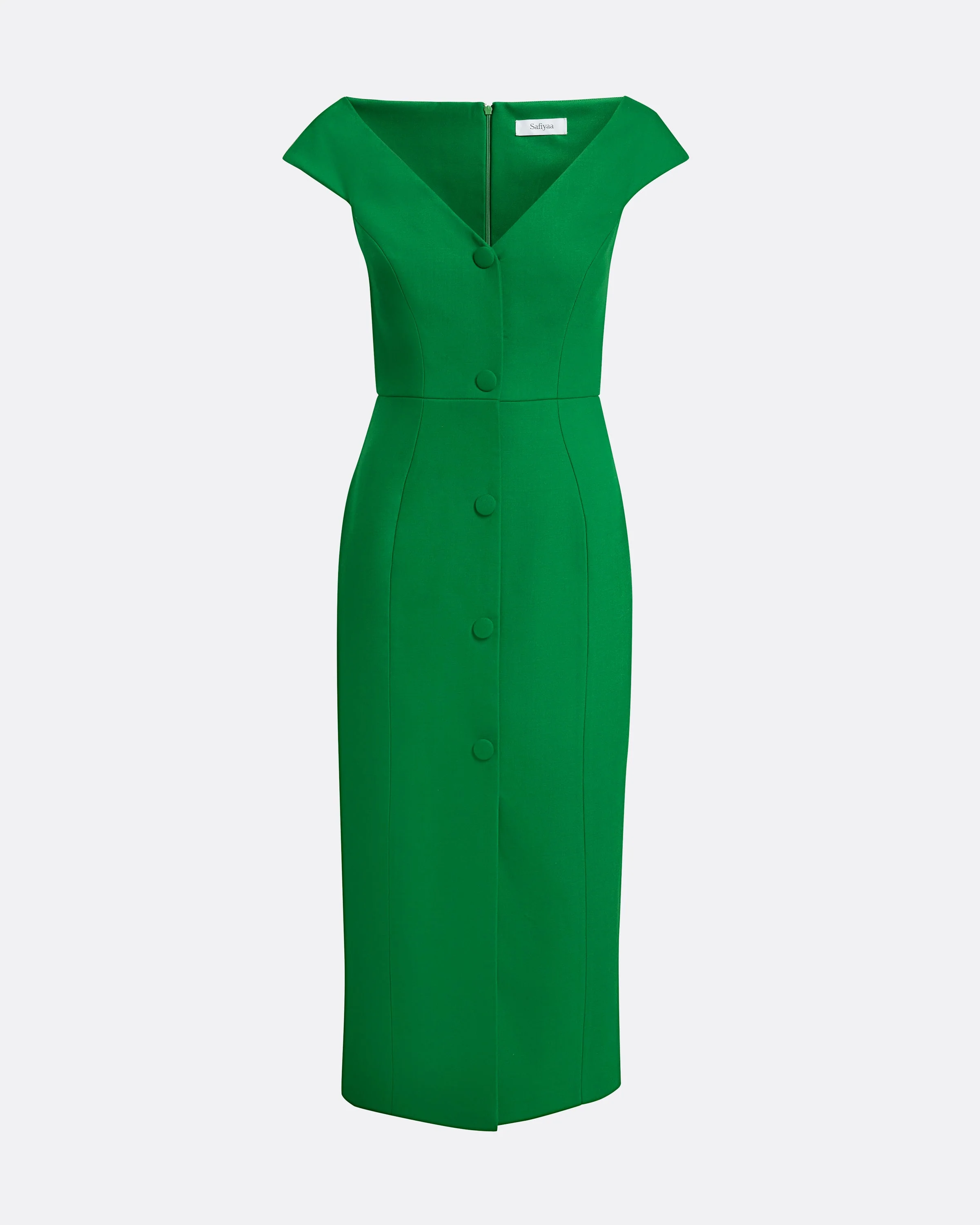 Klea Midi Dress in Blade Green - Image 6