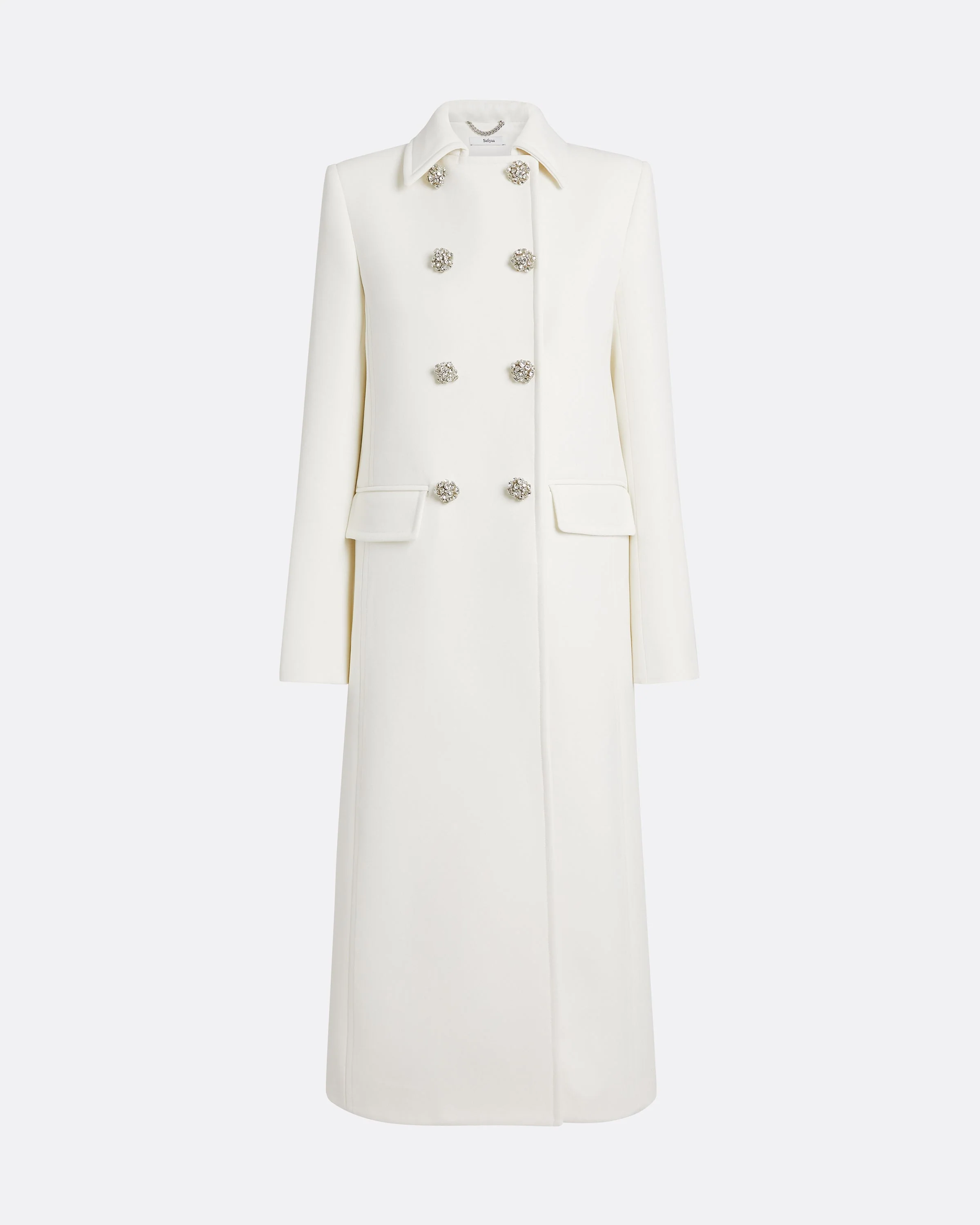 Kota Coat in Ivory with Crystal - Image 6