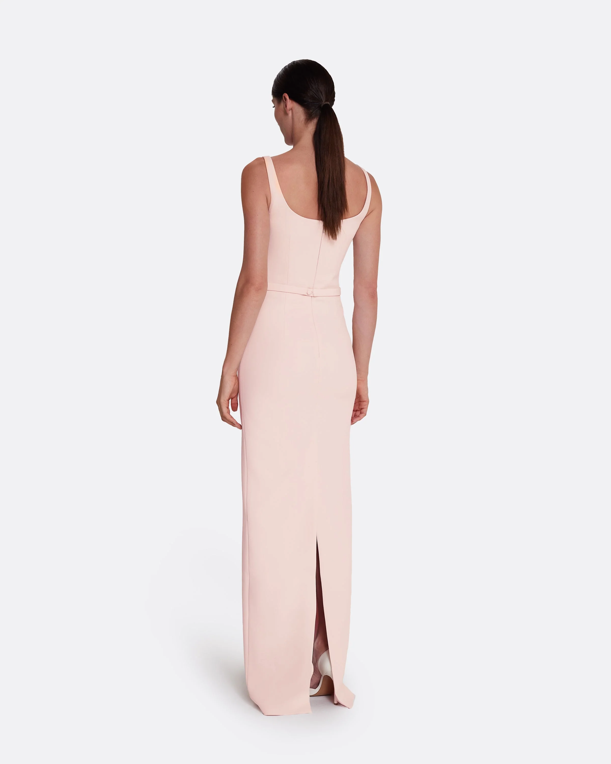 Kristena Long Dress in Pale Pink - Image 7