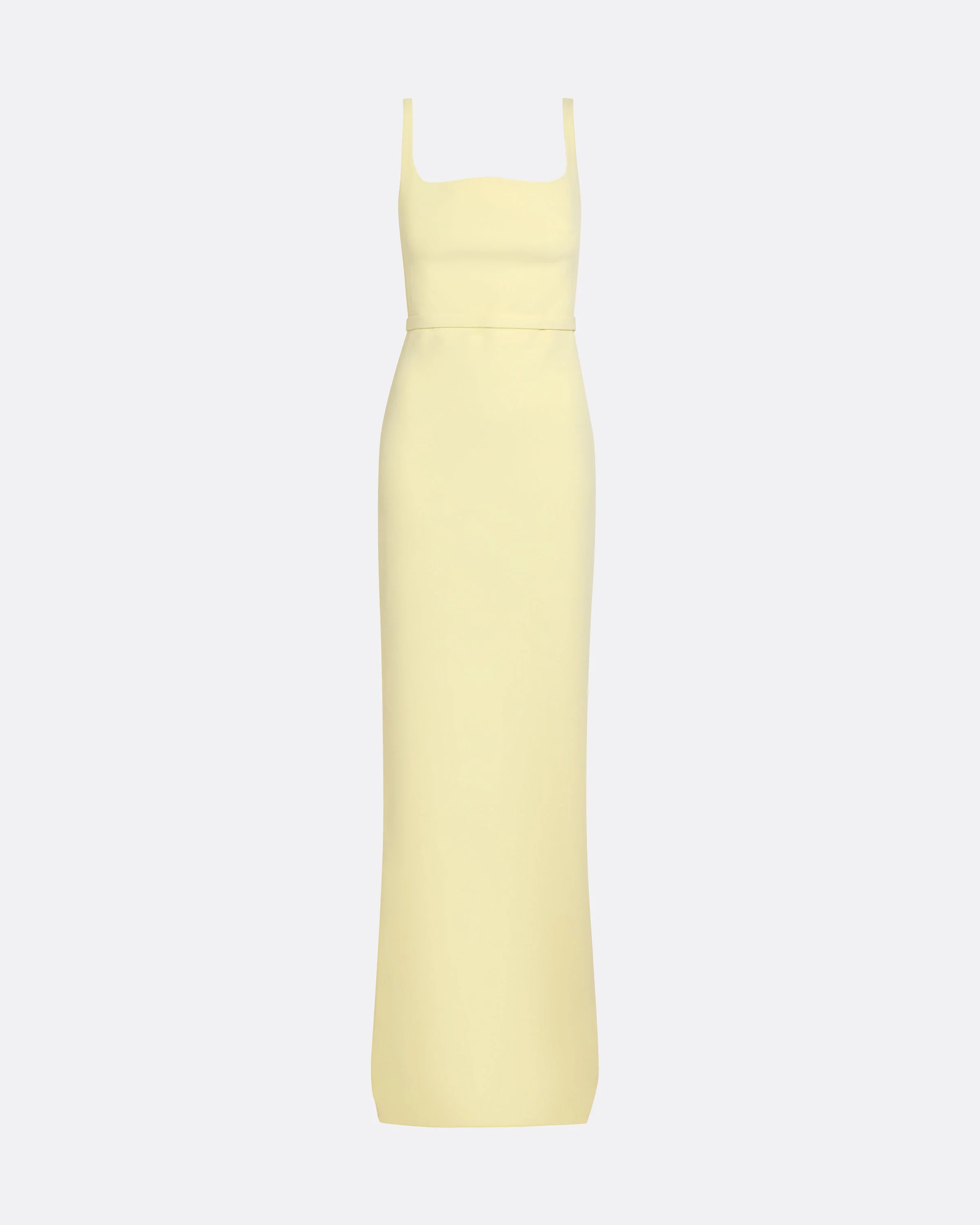 Kristena Long Dress in Pale Yellow - Image 5