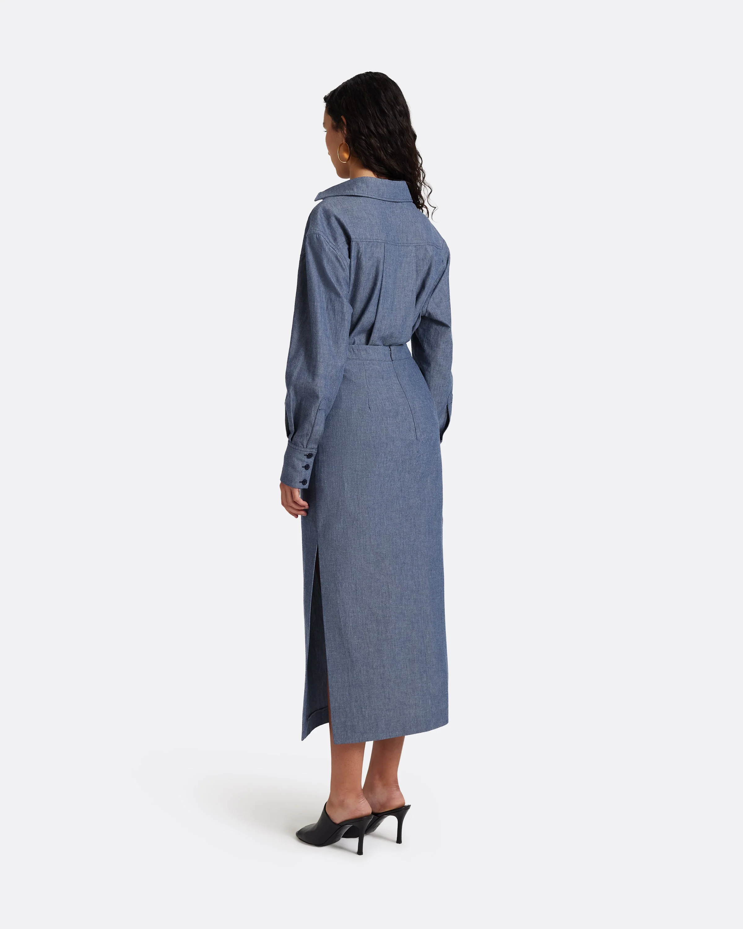 Kyoto Skirt in Blue Blend - Image 2