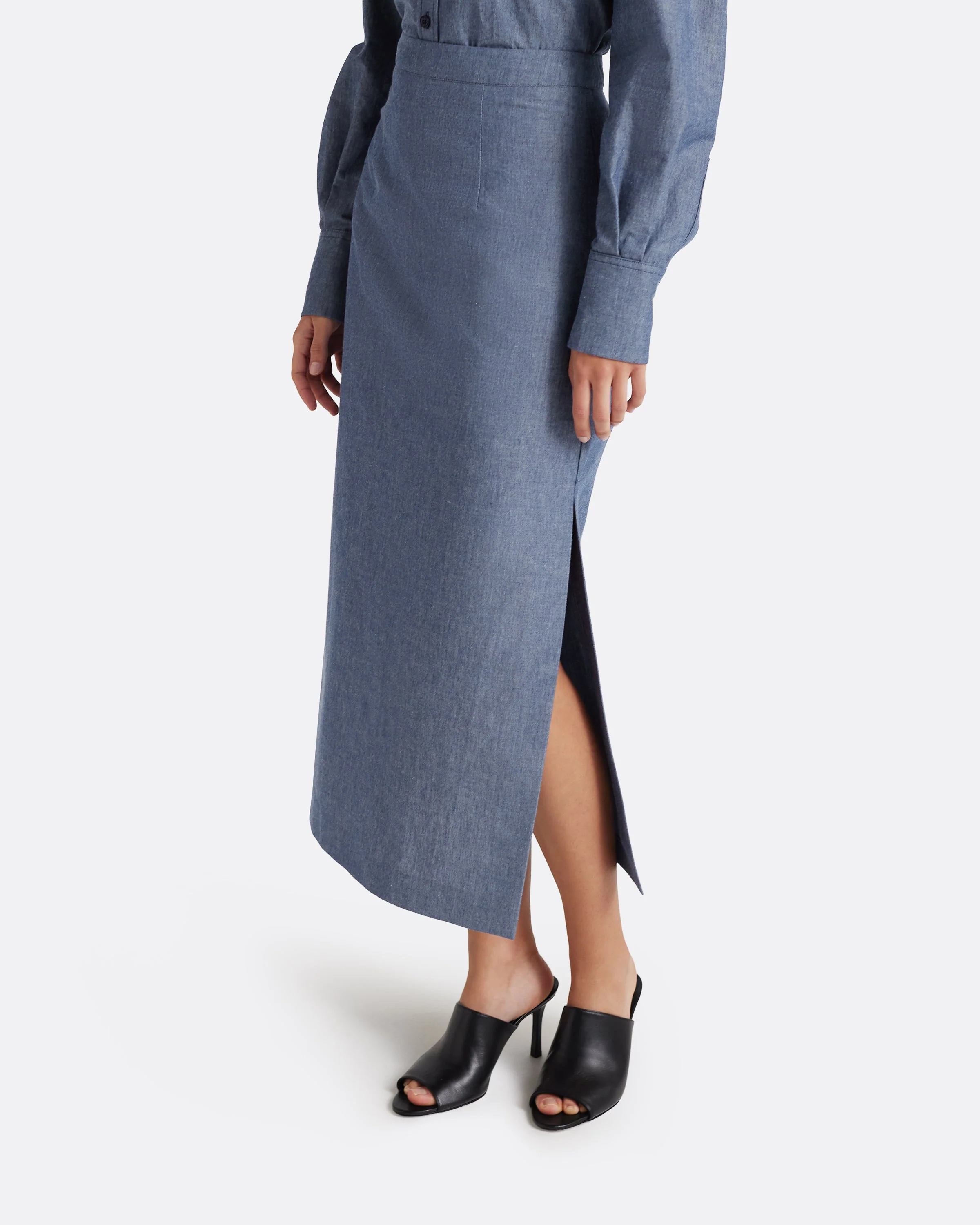 Kyoto Skirt in Blue Blend - Image 3
