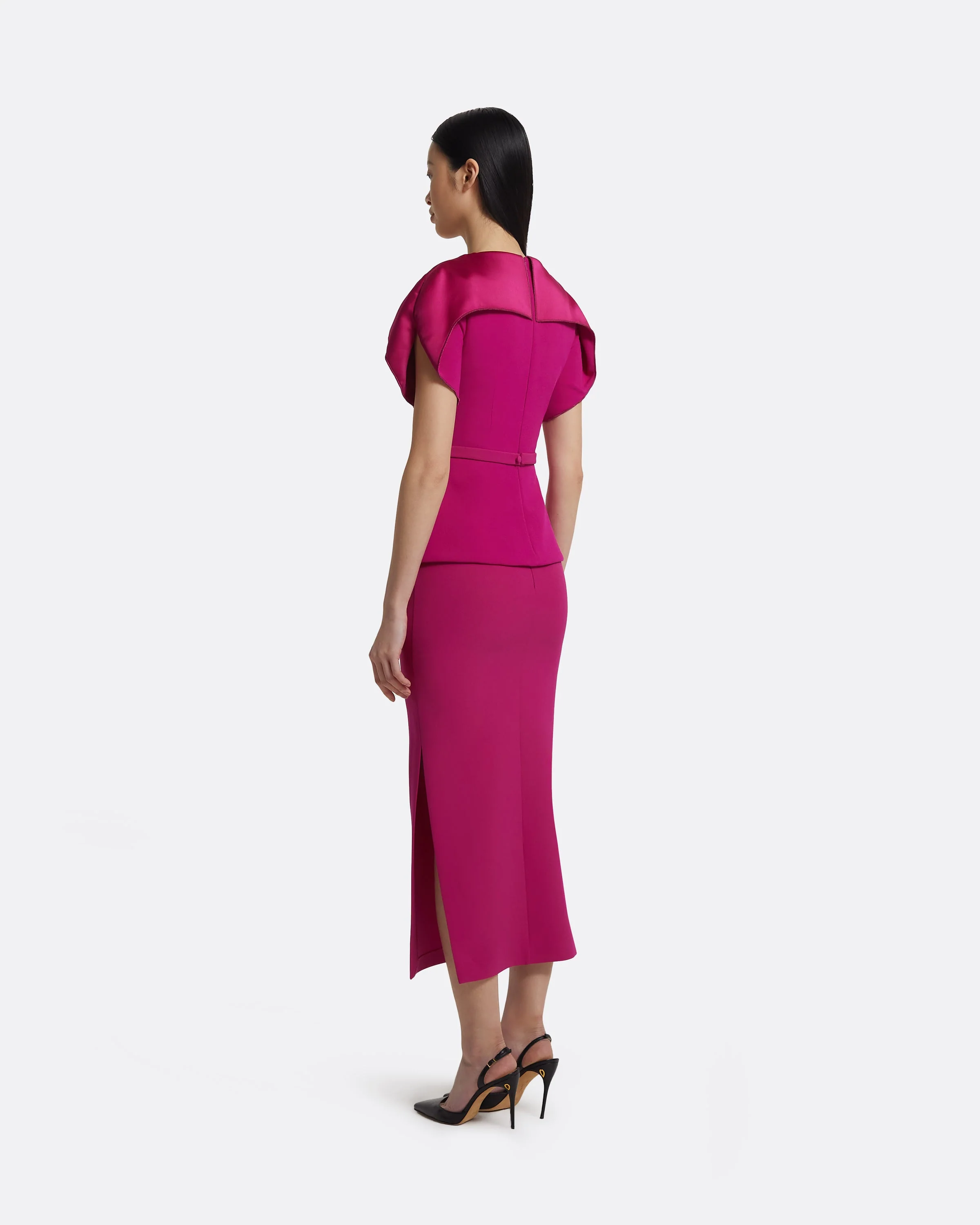 Kyoto Skirt In Fuchsia - Image 2