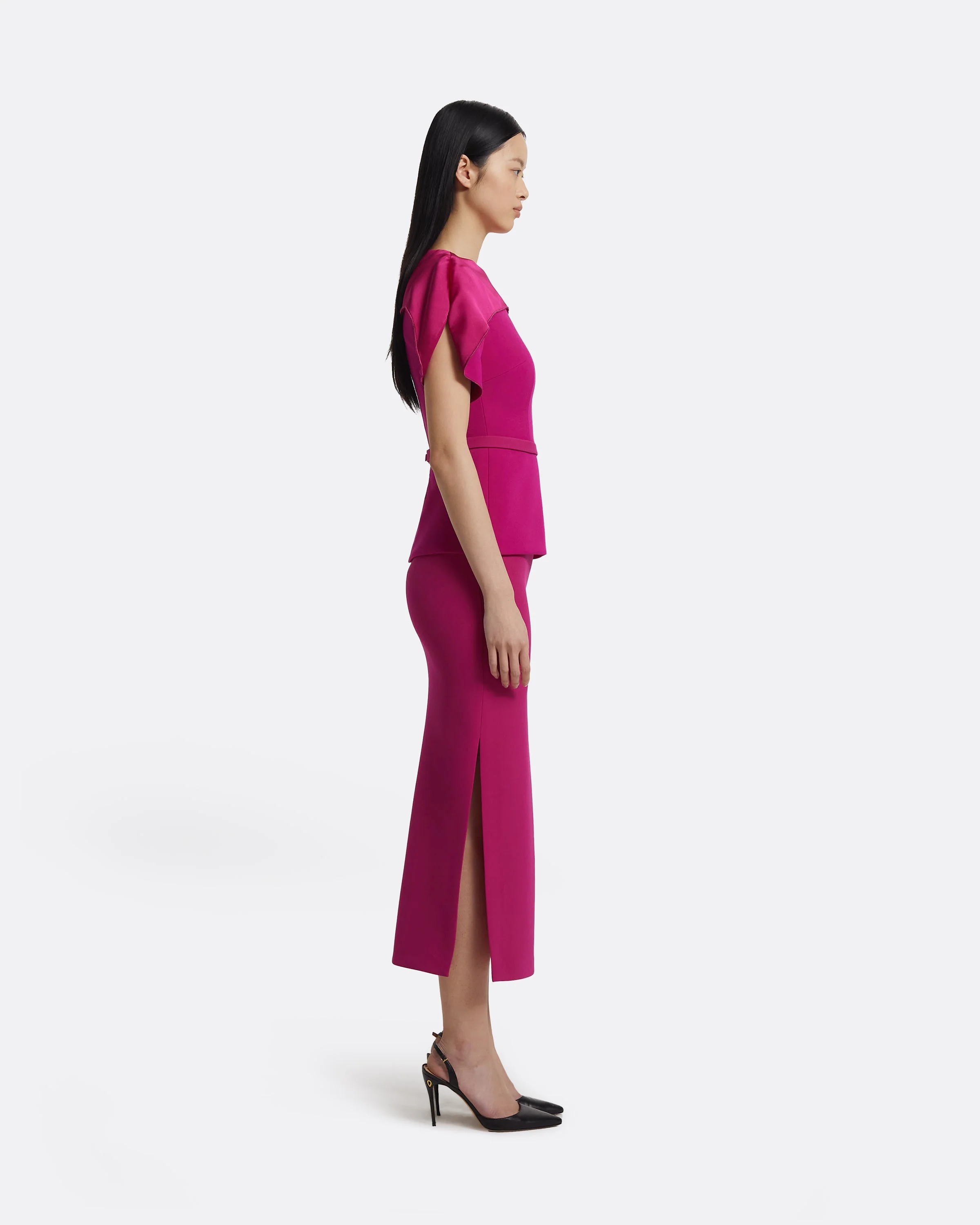 Kyoto Skirt In Fuchsia - Image 4