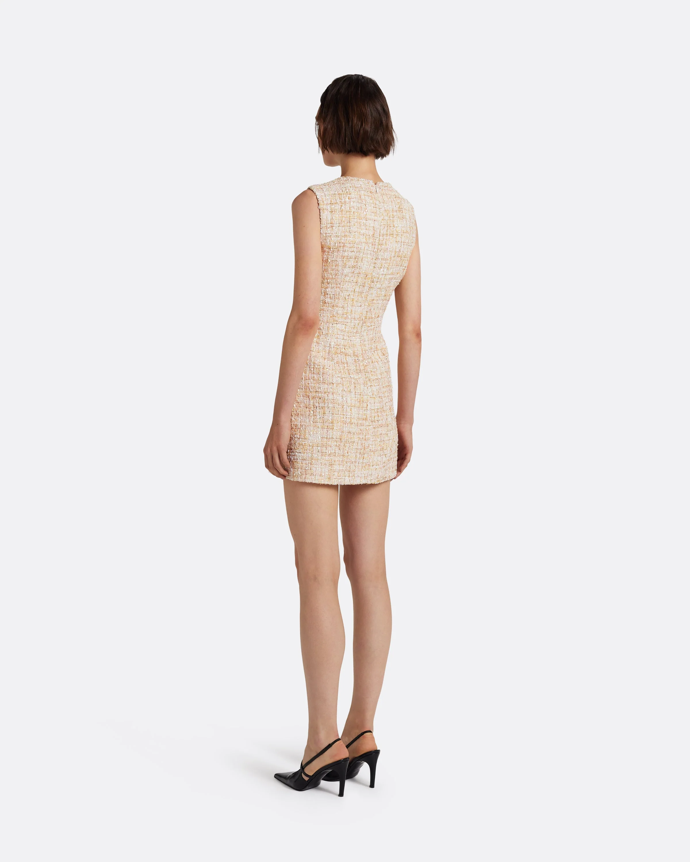 Laurette Mini Dress in Tweed - Image 2