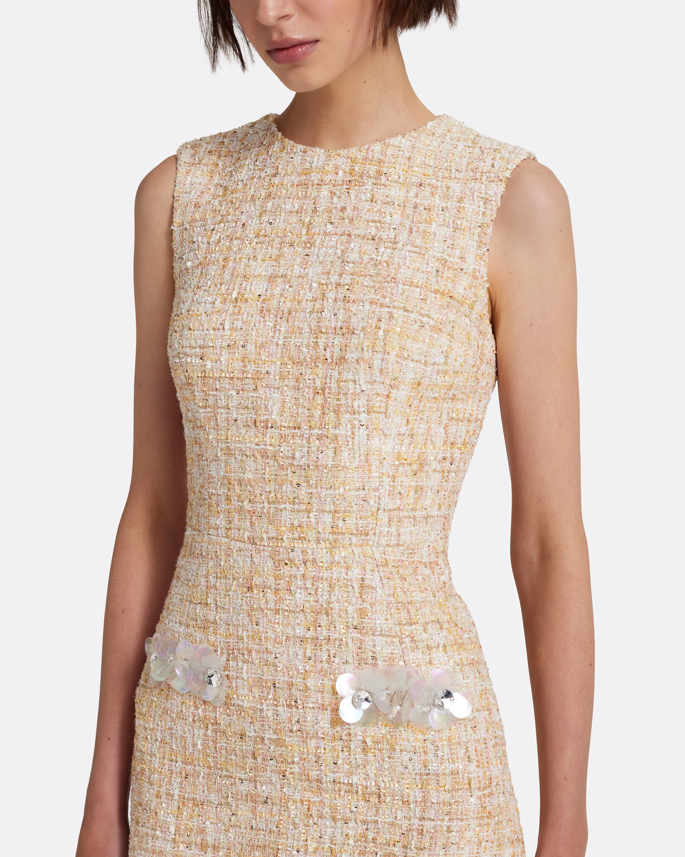 Laurette Mini Dress in Tweed - Image 3