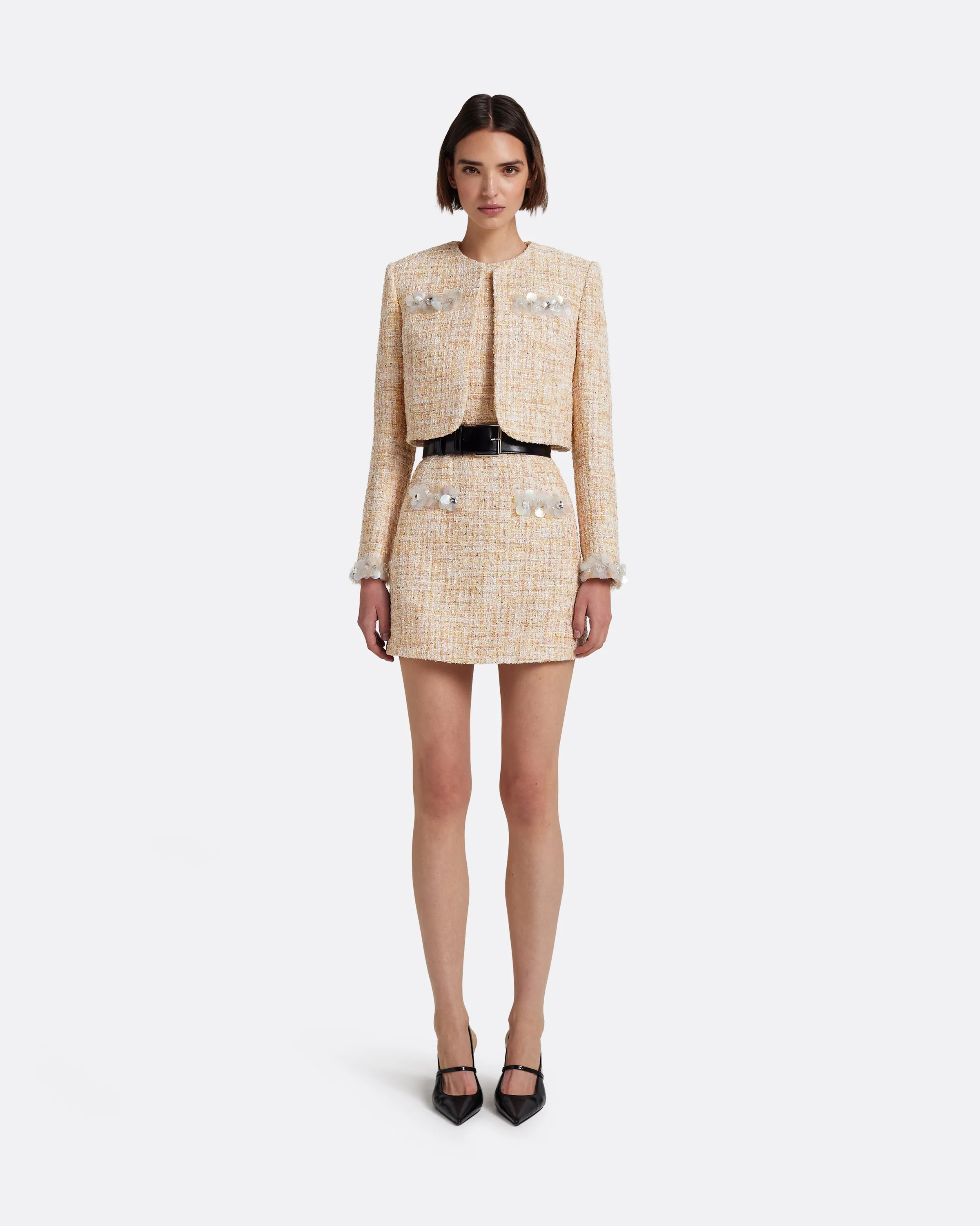 Laurette Mini Dress in Tweed - Image 5